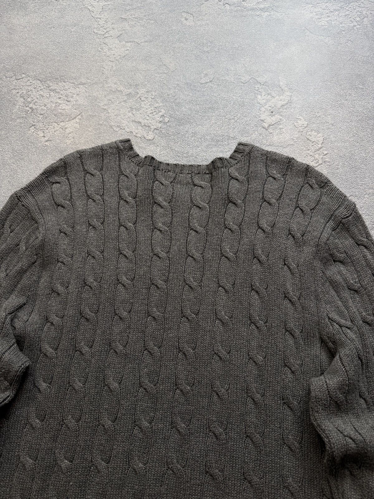 Polo Ralph Lauren Polo Ralph Lauren Sweater Men's Cable Knit Y2K Size US XL / EU 56 / 4 - 9 Thumbnail