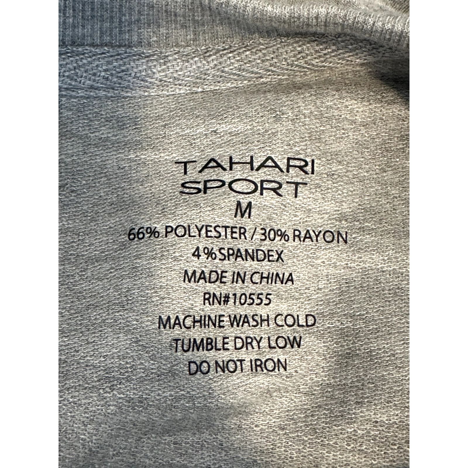 Other Tahari Sport Gray Relaxed Fit Long Sleeve Athleisure Top M Size M / US 6-8 / IT 42-44 - 8 Thumbnail