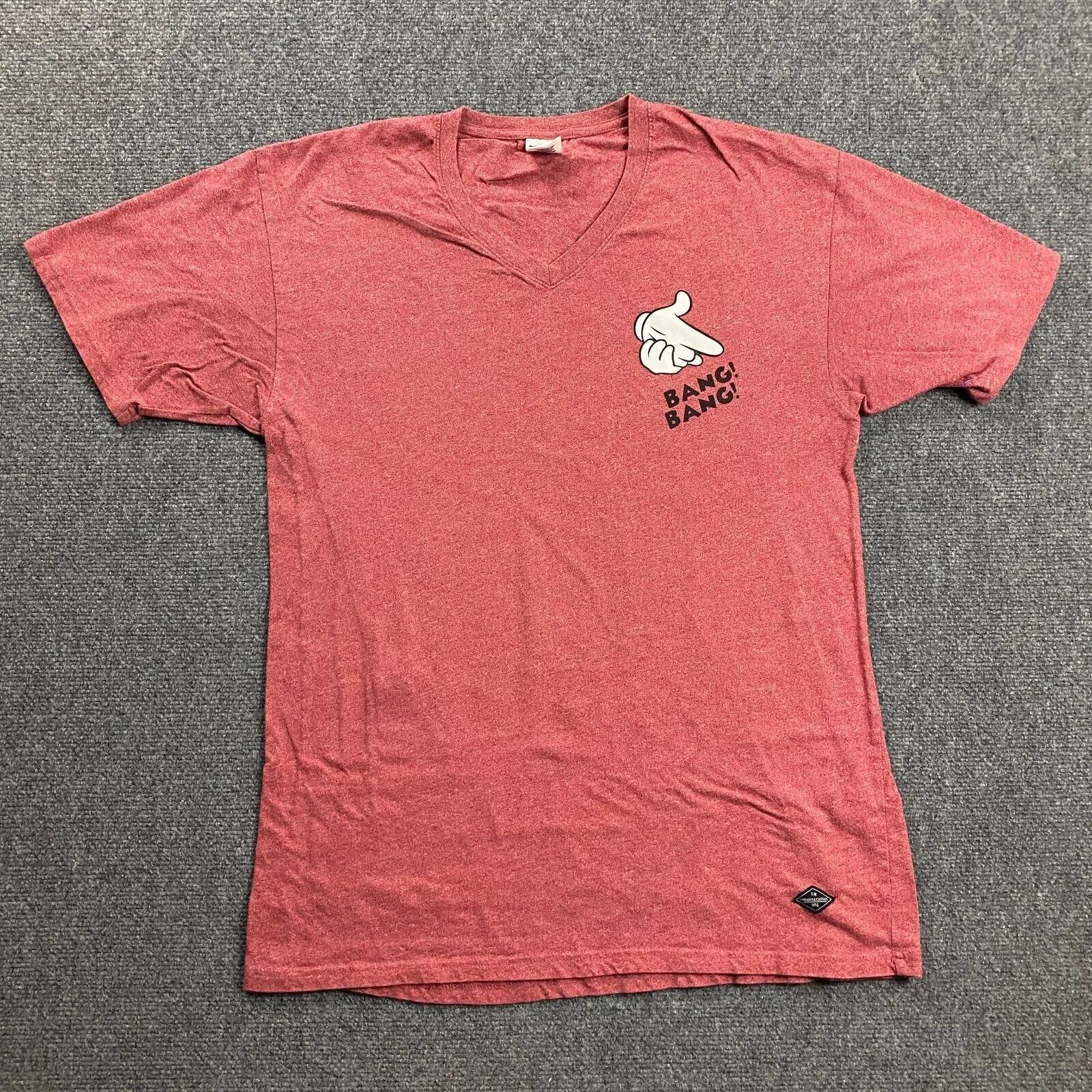 Crooks & Castles Crooks & Castles Shirt Men's Large Red V-Neck 100% Cotton L Size US L / EU 52-54 / 3 - 1 Thumbnail