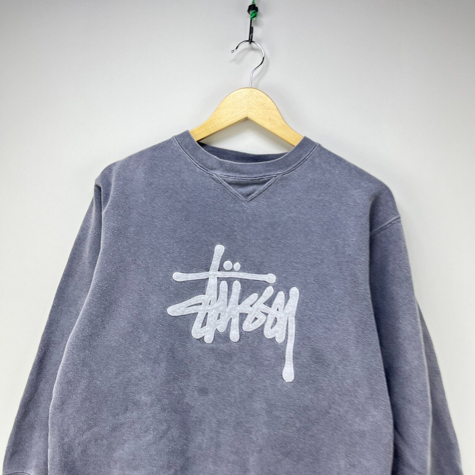 Stussy × Vintage Vintage 90s Stussy Sun Faded Crew Neck Sweatshirt Small Size US S / EU 44-46 / 1 - 2 Thumbnail