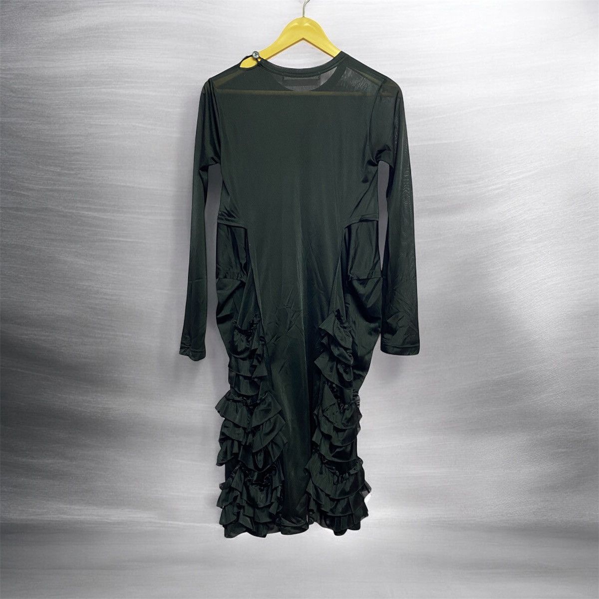 Comme des Garcons Vintage Comme Des Garçons long-sleeve ruffle-trim midi dress Size M / US 6-8 / IT 42-44 - 2 Thumbnail