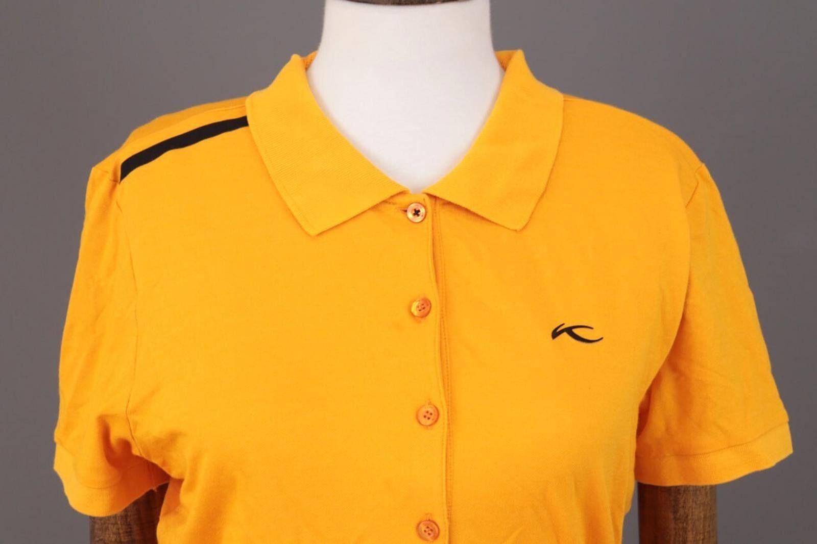 KJUS KJUS Systems Orange Short Sleeve Polo Shirt Size 42 / XL Size XL / US 12-14 / IT 48-50 - 2 Thumbnail