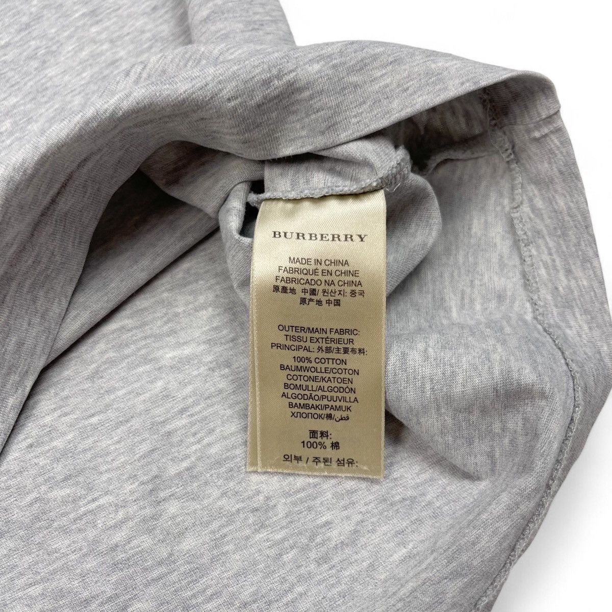 Burberry Burberry Brit Embroidery Logo Grey T-Shirt Size US M / EU 48-50 / 2 - 5 Thumbnail