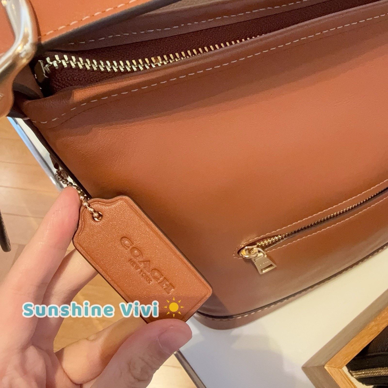 Coach NWT Coach Jude Bag Refined Pebble Leather CBH19 Tan Size ONE SIZE - 4 Thumbnail