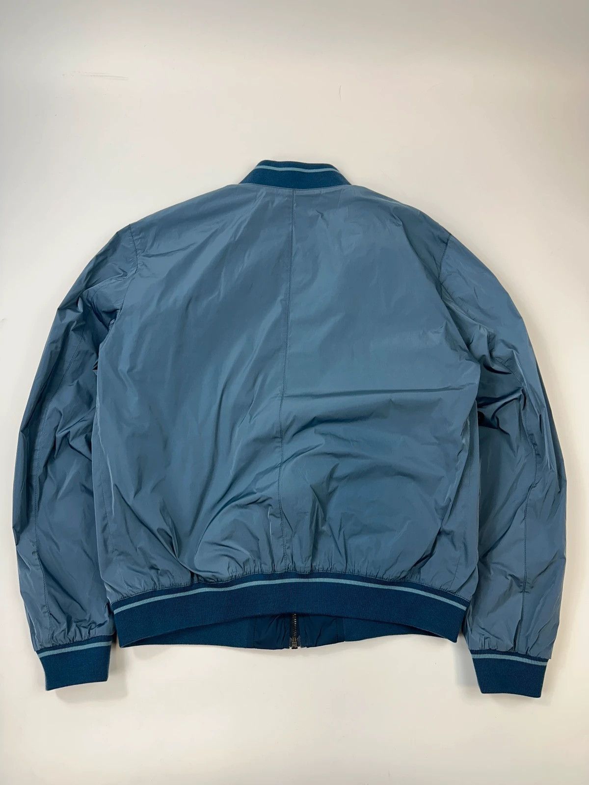 Prada Prada Milano FW2014 Reversible Blue Nylon Bomber Jacket Size US L / EU 52-54 / 3 - 3 Thumbnail
