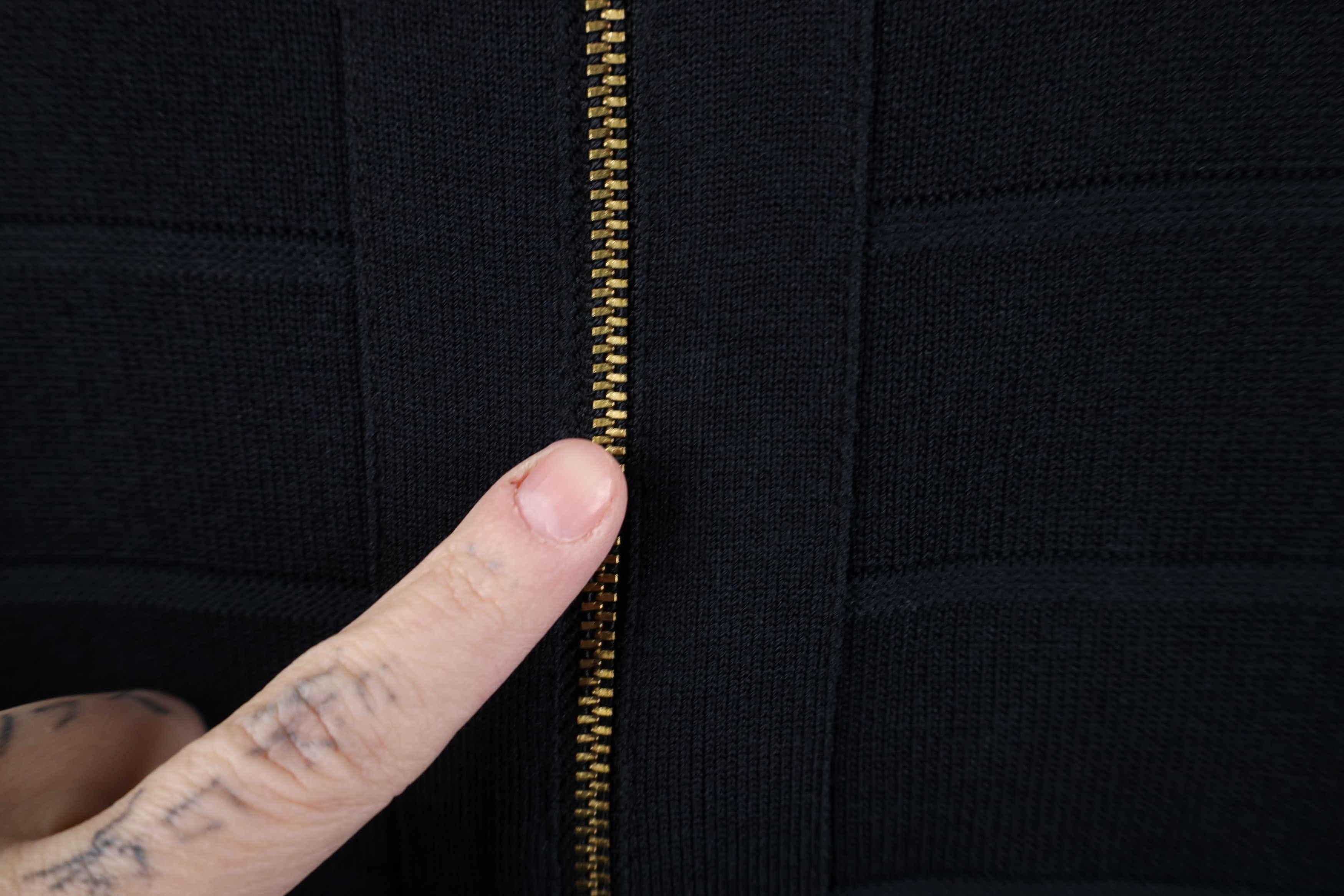 Vintage New Lane Bryant Ribbed Knit Full Zip Sweater Jacket Black Size 3XL / US 20-22 - 5 Thumbnail