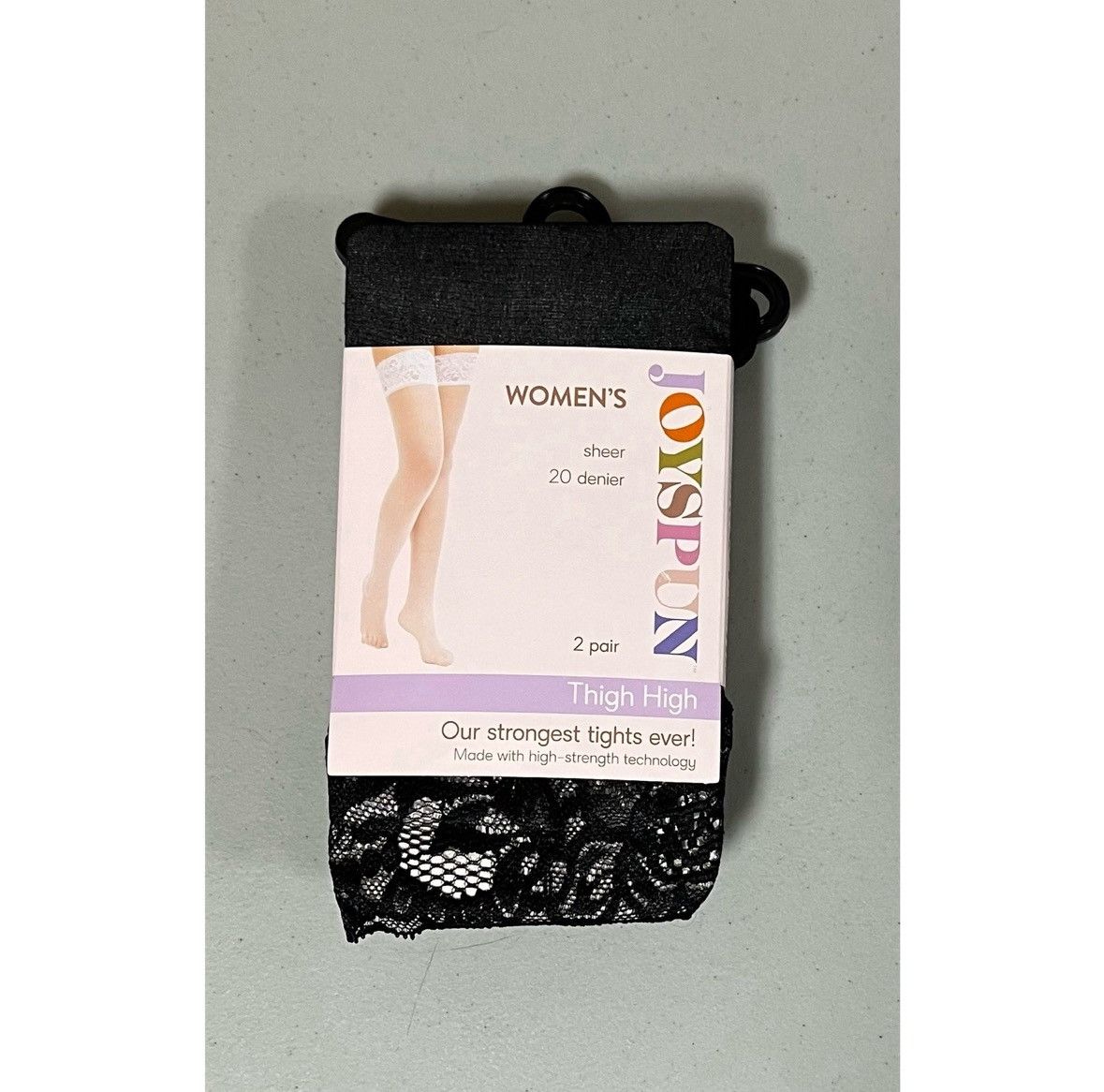 Other Black Sheer Lace Thigh-High Knee High Socks Set of 2 NWT 🖤 Size ONE SIZE - 1 Thumbnail