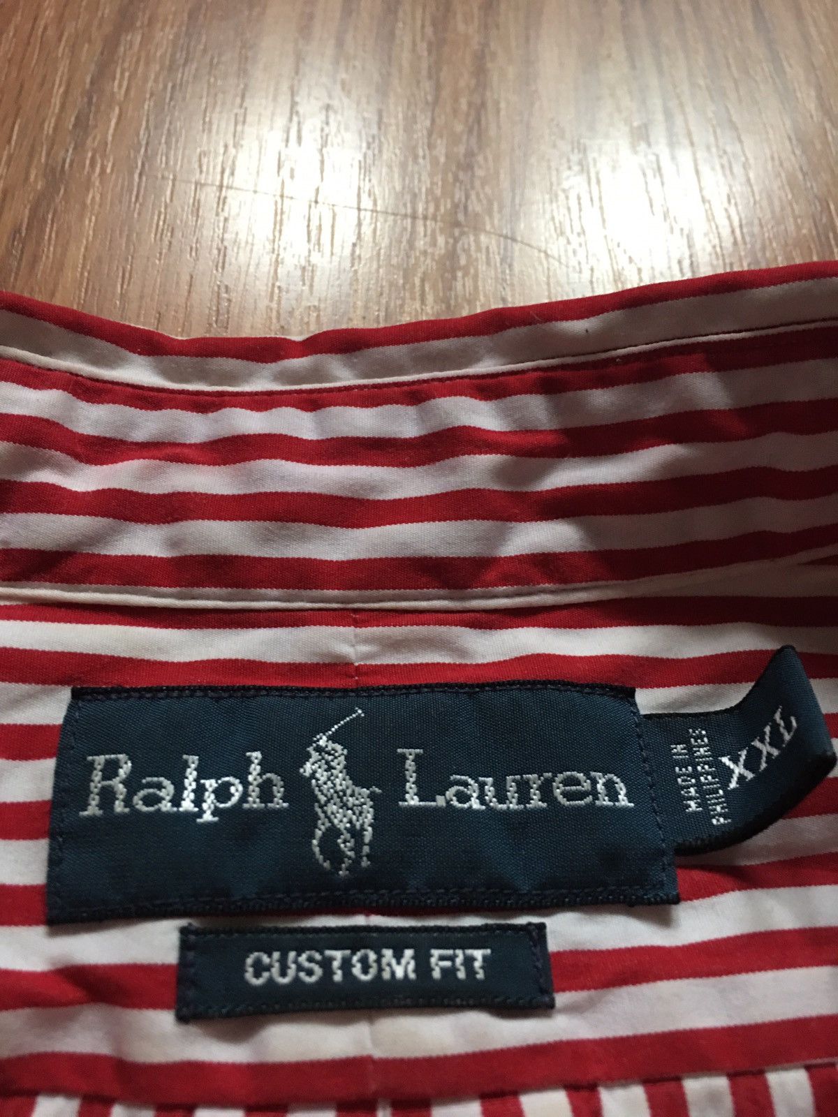 Polo Ralph Lauren Ralph Lauren Men Red Stripped Cotton Shirt Size XXL Size US XXL / EU 58 / 5 - 4 Thumbnail