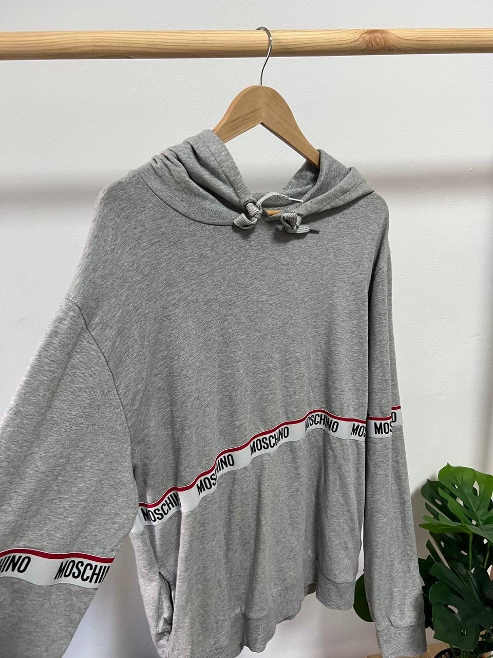 Moschino Moschino Stripes Grey Hoodie Sweatshirt XL Size US XL / EU 56 / 4 - 3 Thumbnail