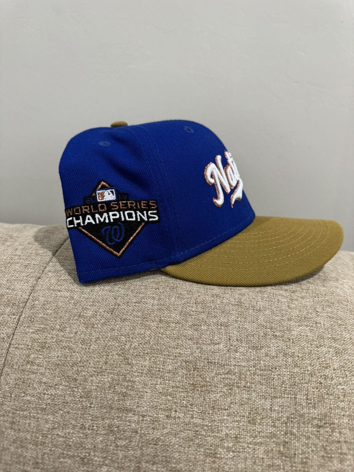 New Era EWDIL - Lord Fubu Nationals fitted 7 1/8 Blue/Gold Size ONE SIZE - 4 Thumbnail