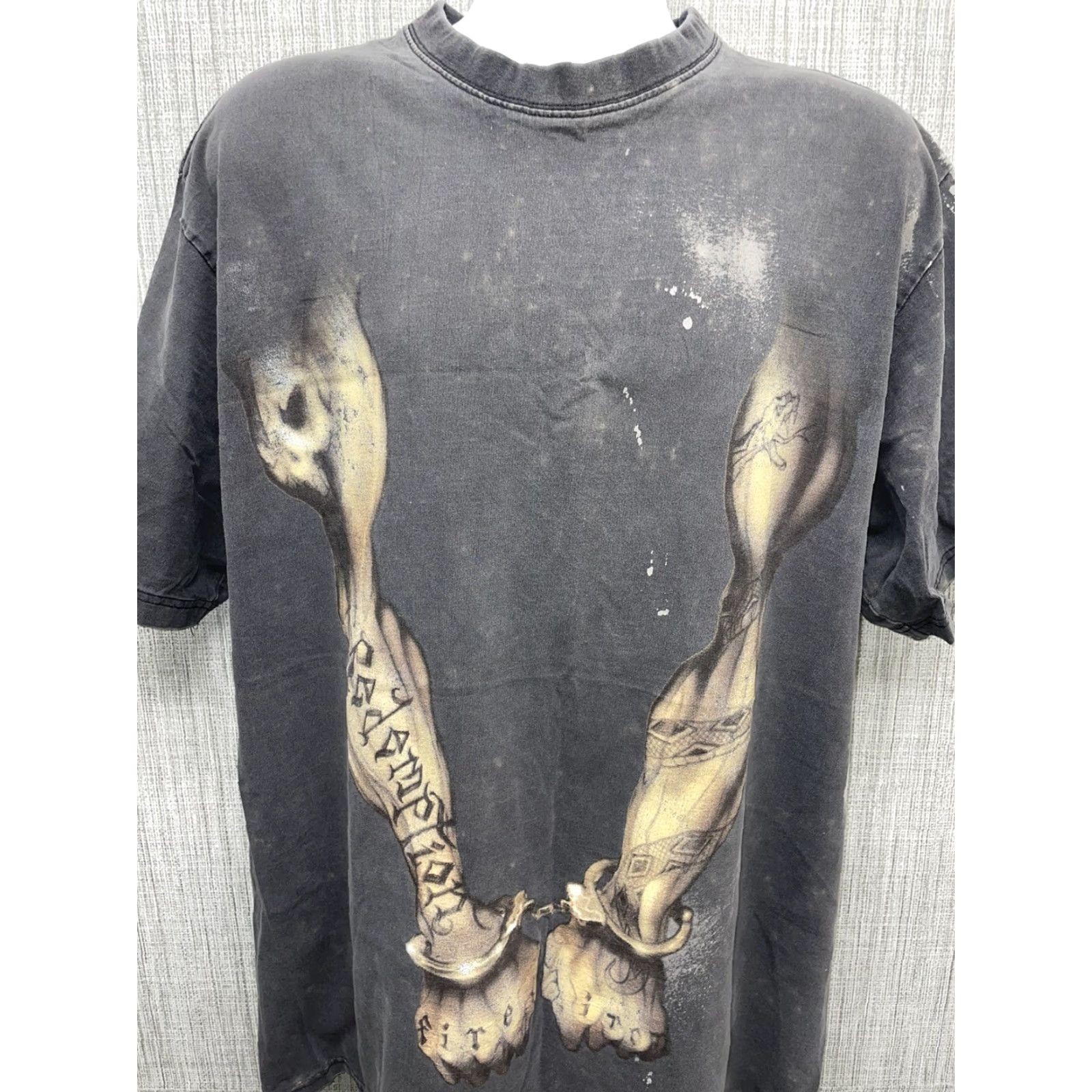 Vintage Phat Doc 100% Cotton Grey Graphic T-Shirt Mens 3XL Size US XXL / EU 58 / 5 - 4 Thumbnail