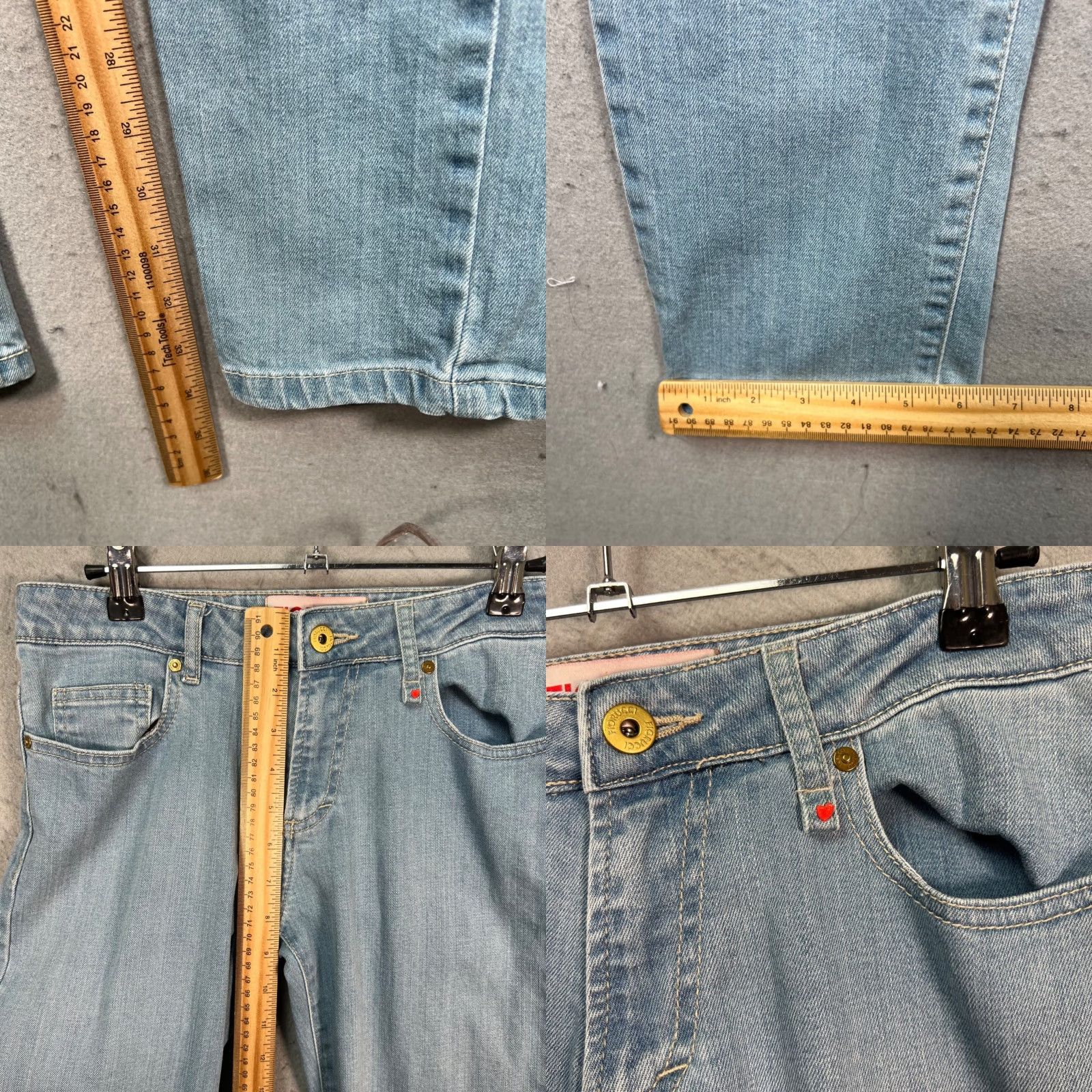 Fiorucci Fiorucci Jeans Skinny Blue Light Wash Stretch 28 Womens Slim 5-Pocket Denim Cotton Elastane Pocket Logo Adult Womens Visual NZ Size 28" / US 6 / IT 42 - 8 Thumbnail