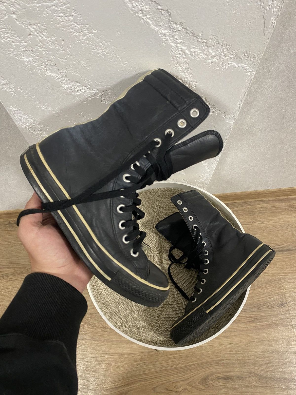 Converse Converse Y2K Vintage High Boxing Biker Moto Boots Lace-Up Size US 8.5 / IT 38.5 - 1 Thumbnail