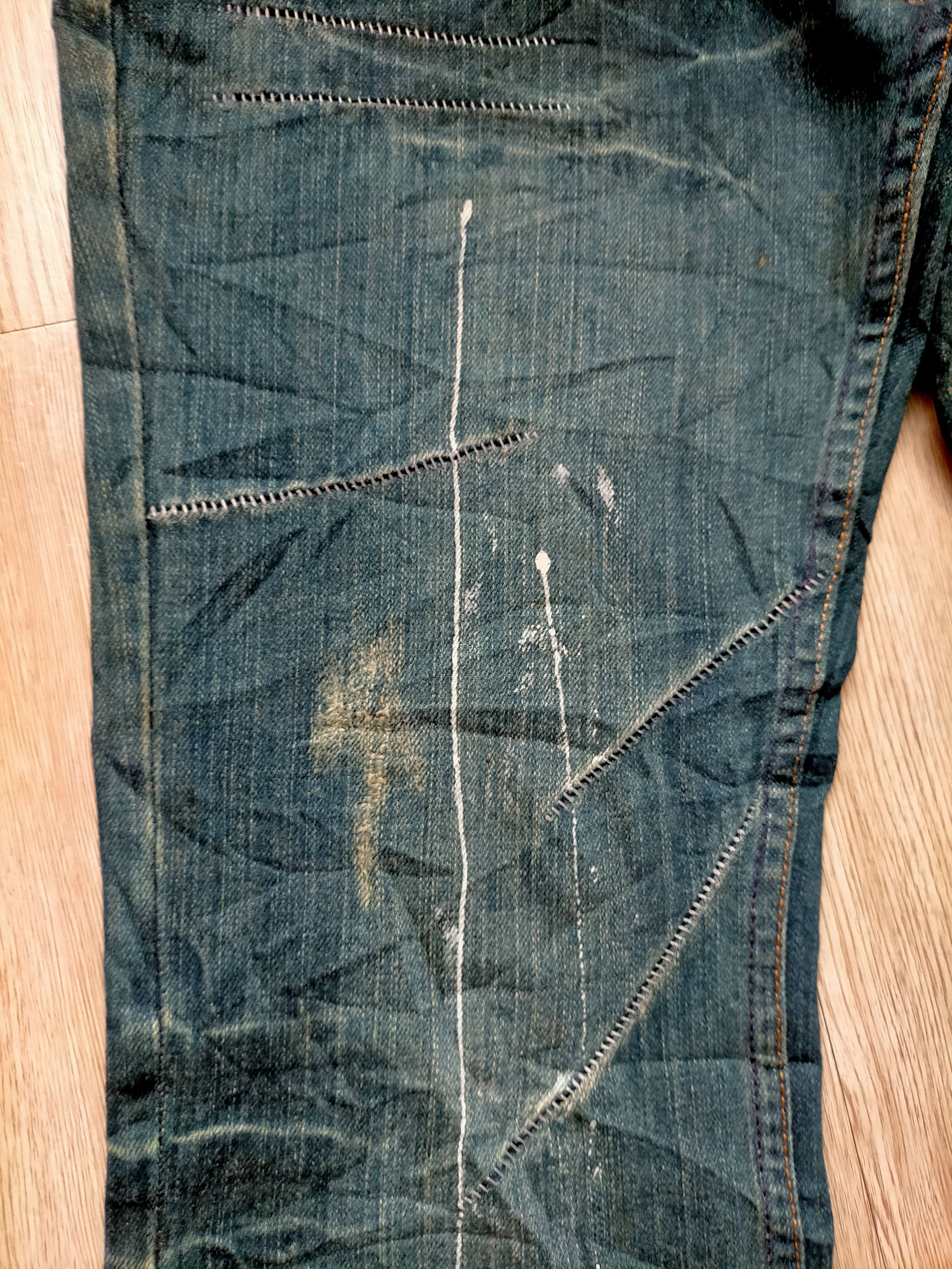 Hysteric Glamour Flare Jeans Root three Rare Design Painted Boot cut Denim Size US 30 / EU 46 - 6 Thumbnail