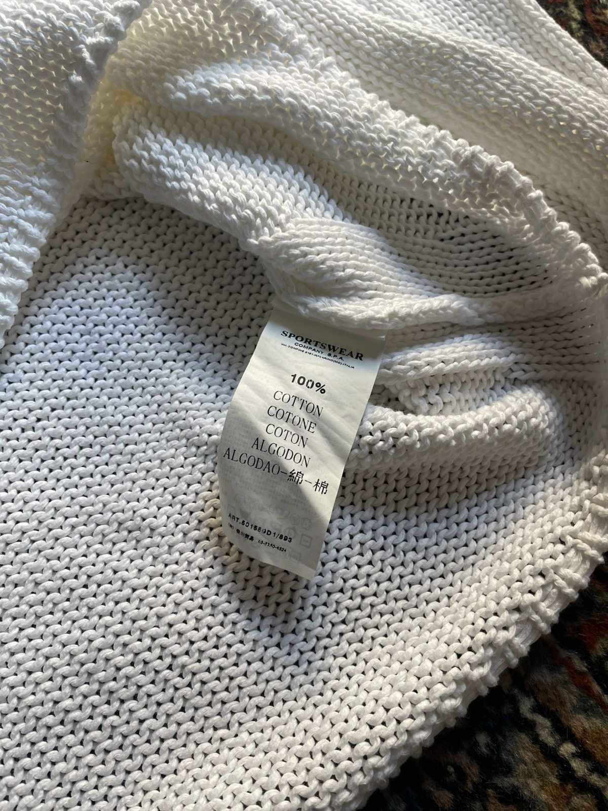 Stone Island Vintage Stone Island Cotton Knit Sweater AW 1999 Size US XL / EU 56 / 4 - 3 Thumbnail