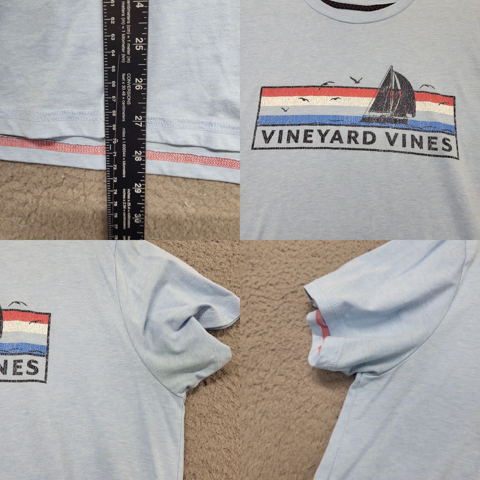 Vineyard Vines **Flag Boat Patriotic Vineyard Vines Tshirt Mens Medium Blue Dune Tee** User: **Patriotic Flag Vineyard Vines Tshirt Mens Medium Blue Dune Tee** Size US M / EU 48-50 / 2 - 8 Thumbnail