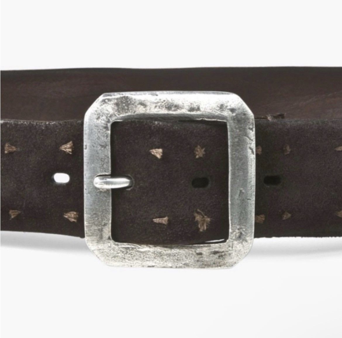 John Varvatos Suede Knot Belt Size: 36 Size 36 - 2 Thumbnail