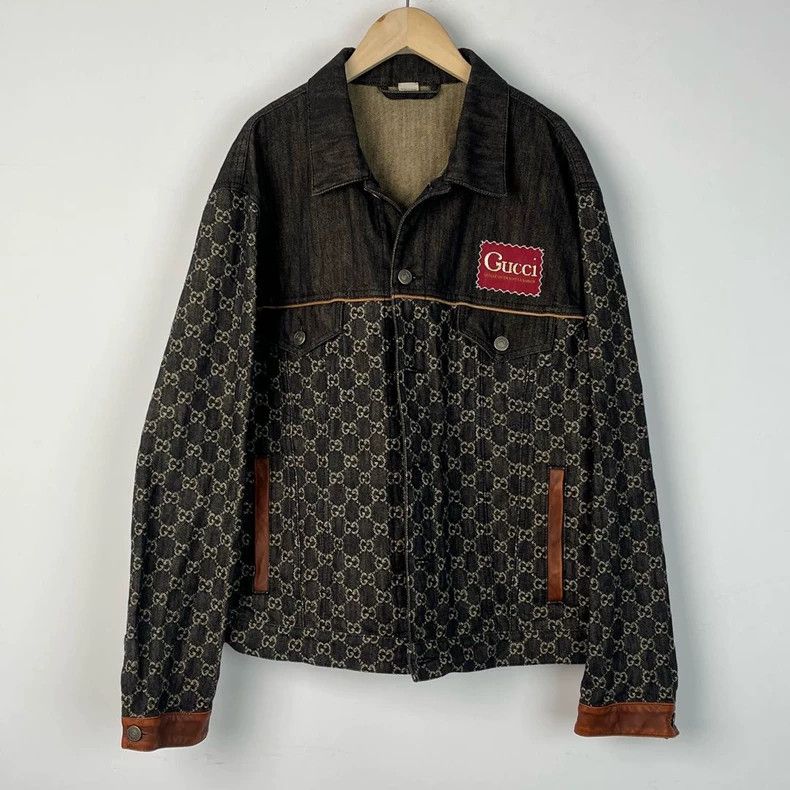 Gucci Gucci Printed Denim Jacket M Size Size US M / EU 48-50 / 2 - 1 Thumbnail