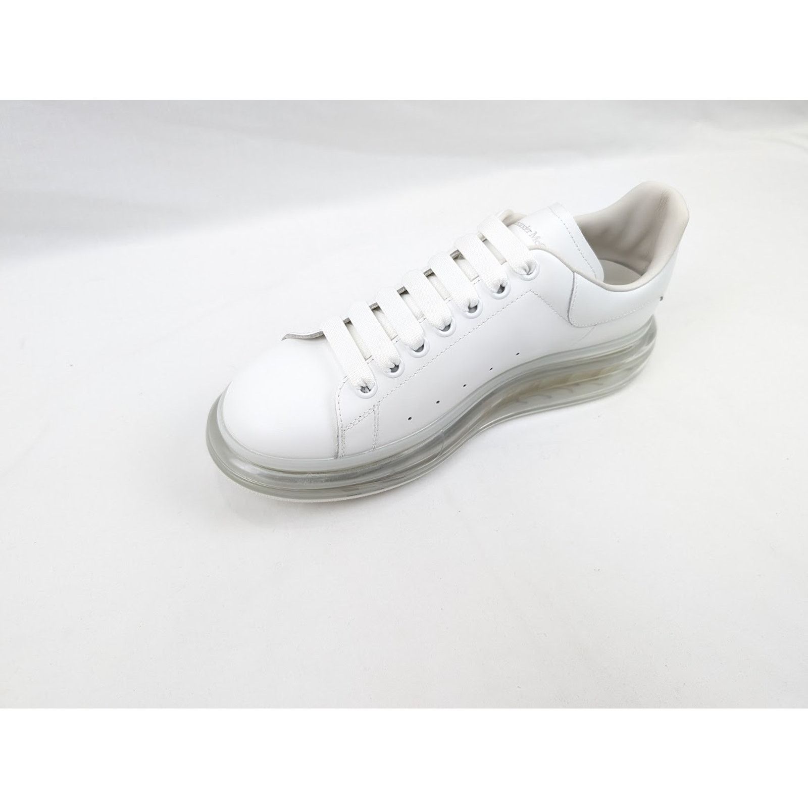 Alexander McQueen o1rshd1 Larry Transparent Sole Rubber Sneaker in White Size US 11 / EU 44 - 7 Thumbnail