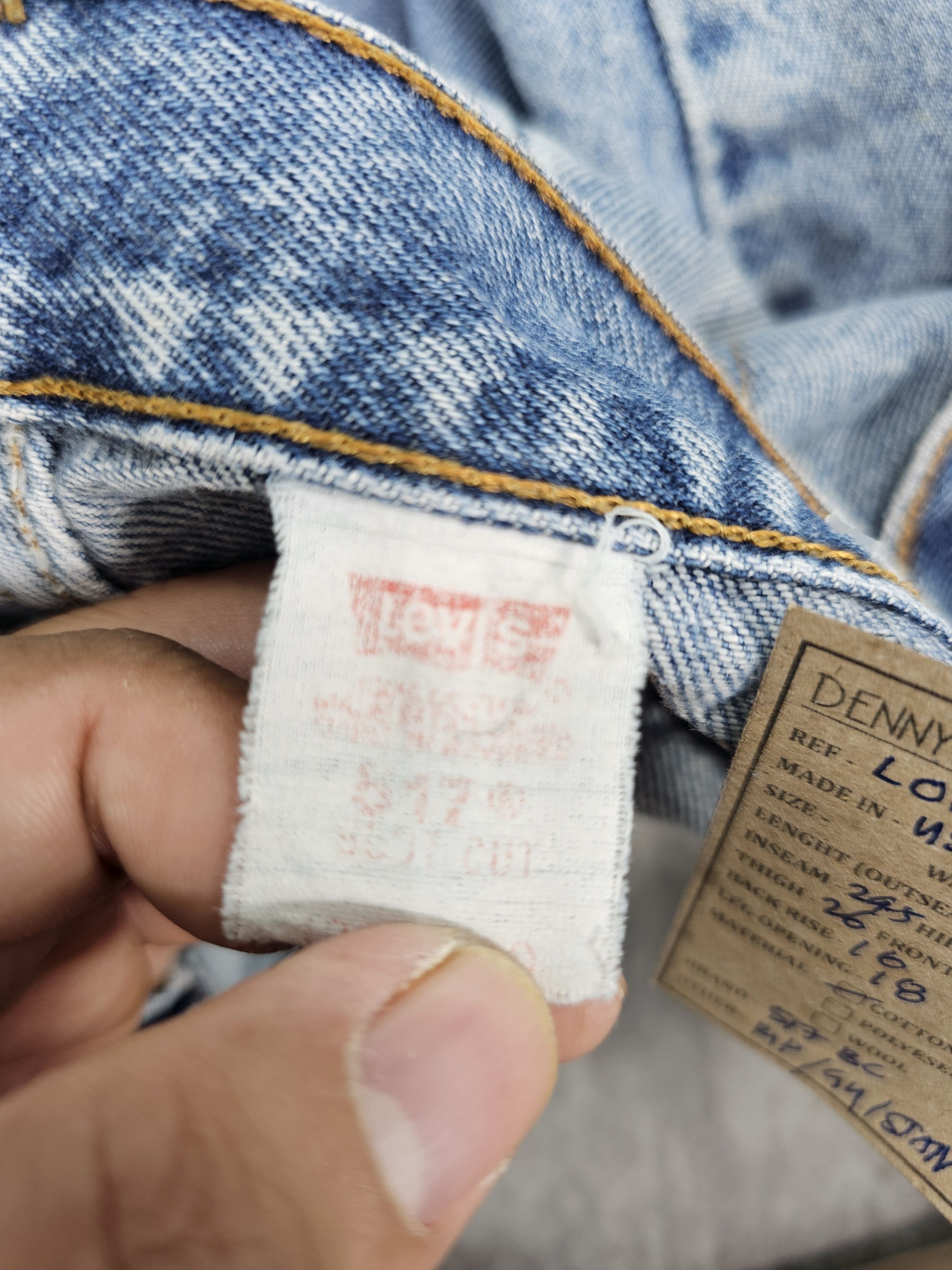 Levi's Vintage Clothing Vtg 90's LEVIS 517 Boot Cut Flare Made In USA Ripped L0534 Size US 34 / EU 50 - 17 Thumbnail