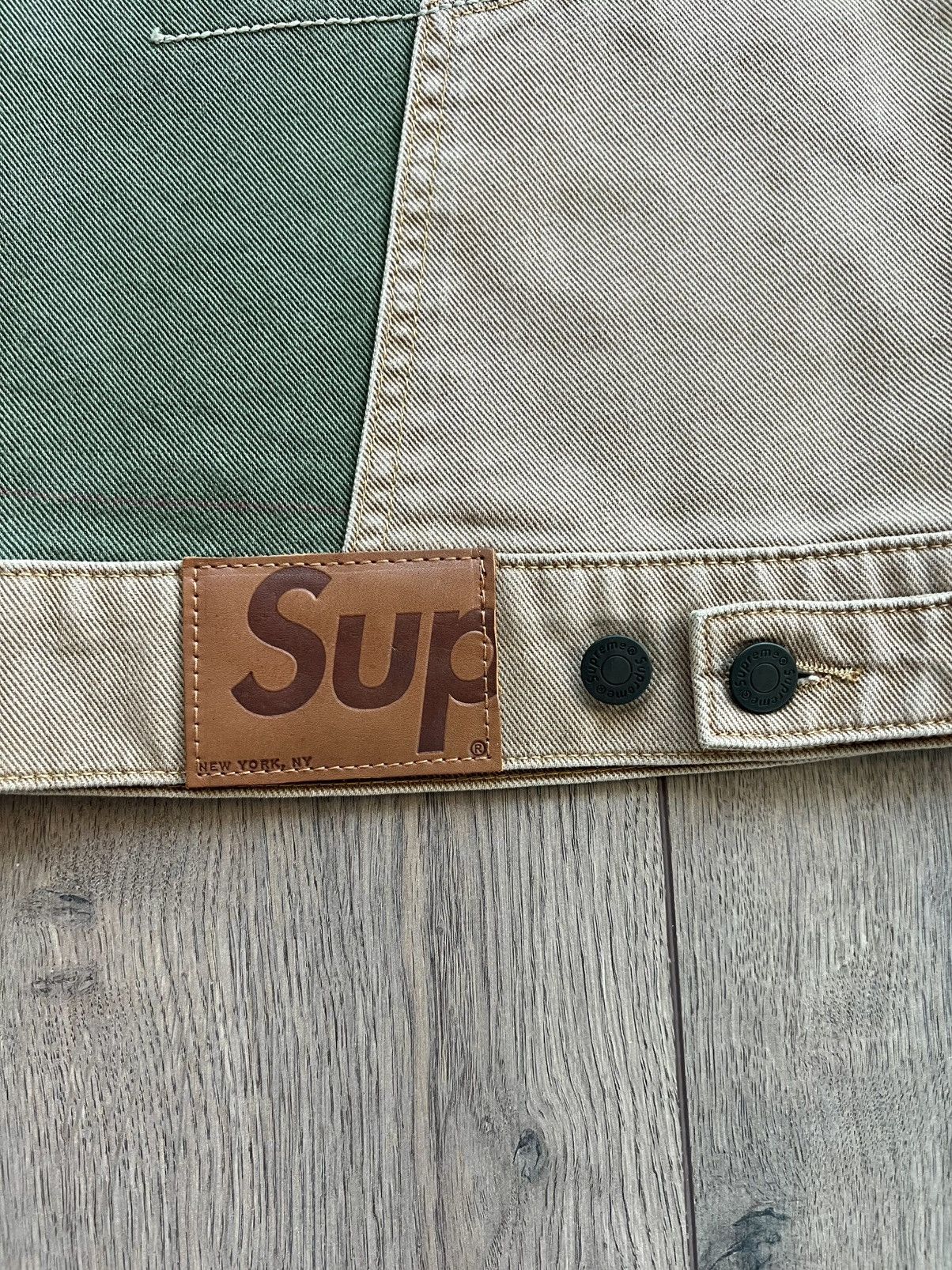 Supreme Supreme 2-Tone Paneled Denim Jacket "Brown" Medium Size US M / EU 48-50 / 2 - 10 Thumbnail