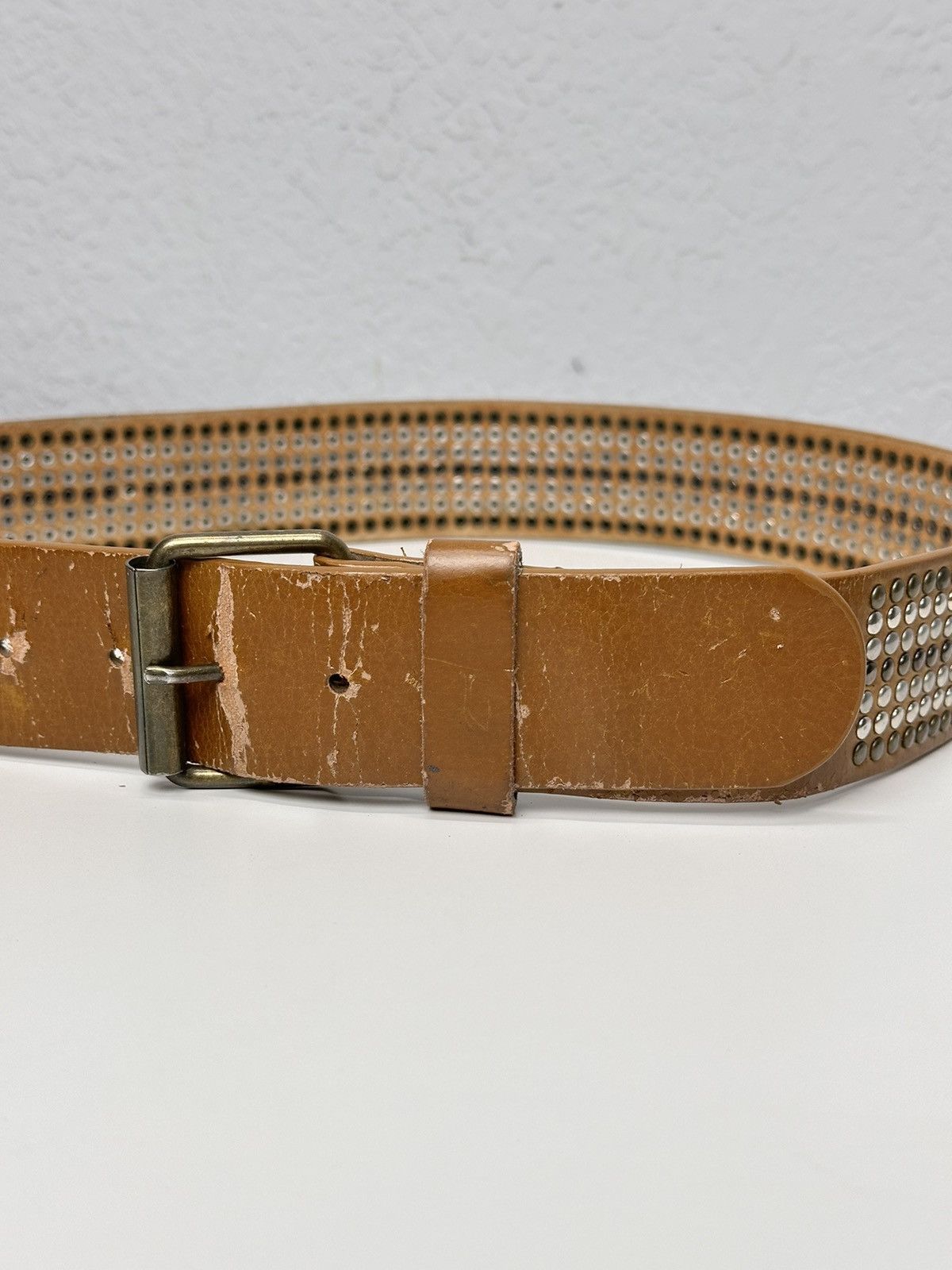 B.B. Simon Vintage Leather Faded Japan Belt B B Simon Hysteric Glamour Size ONE SIZE - 5 Thumbnail
