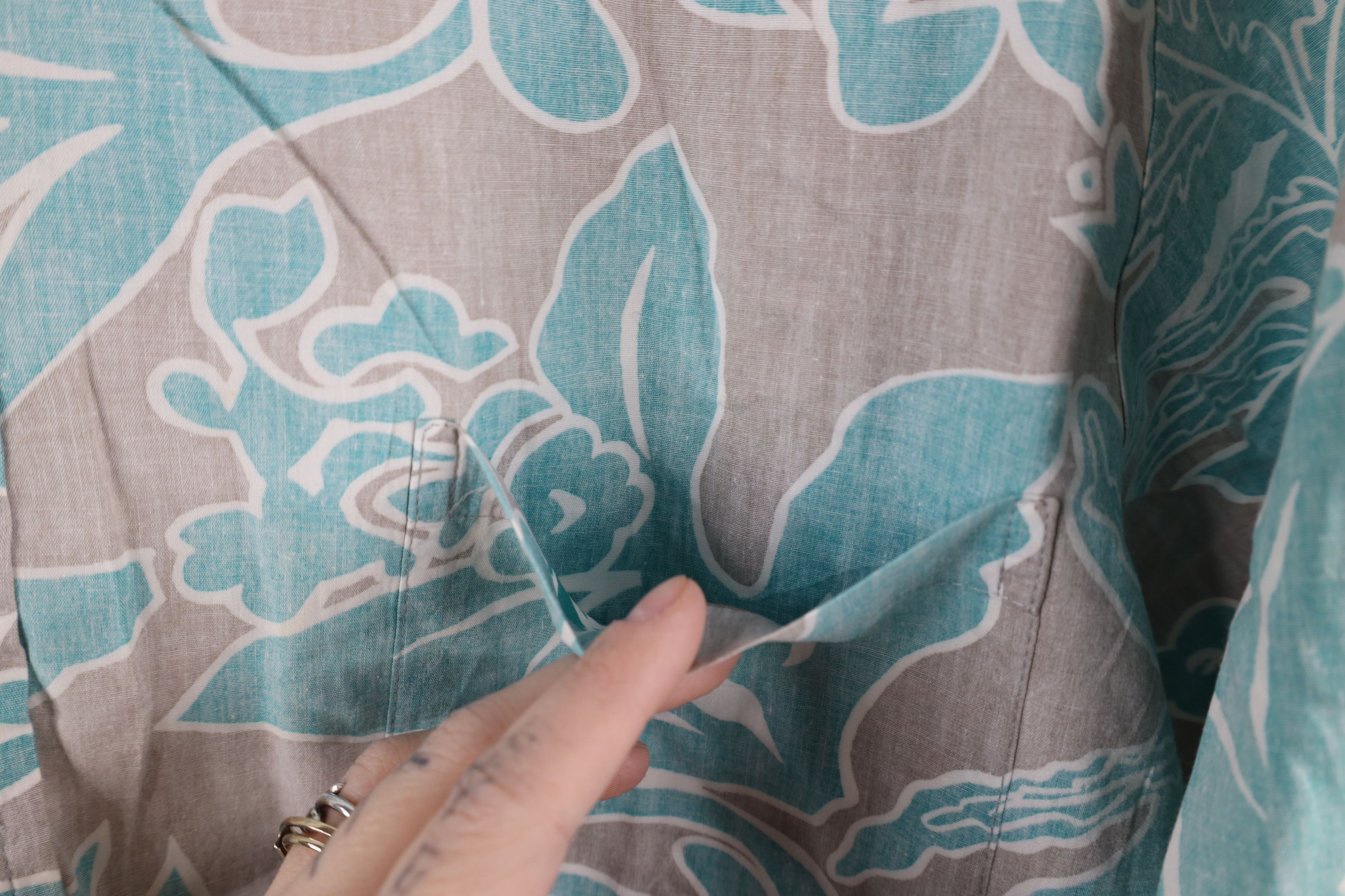 Vintage Vintage 90s Streetwear Flower Collared Button Down Polo USA Size US M / EU 48-50 / 2 - 4 Thumbnail