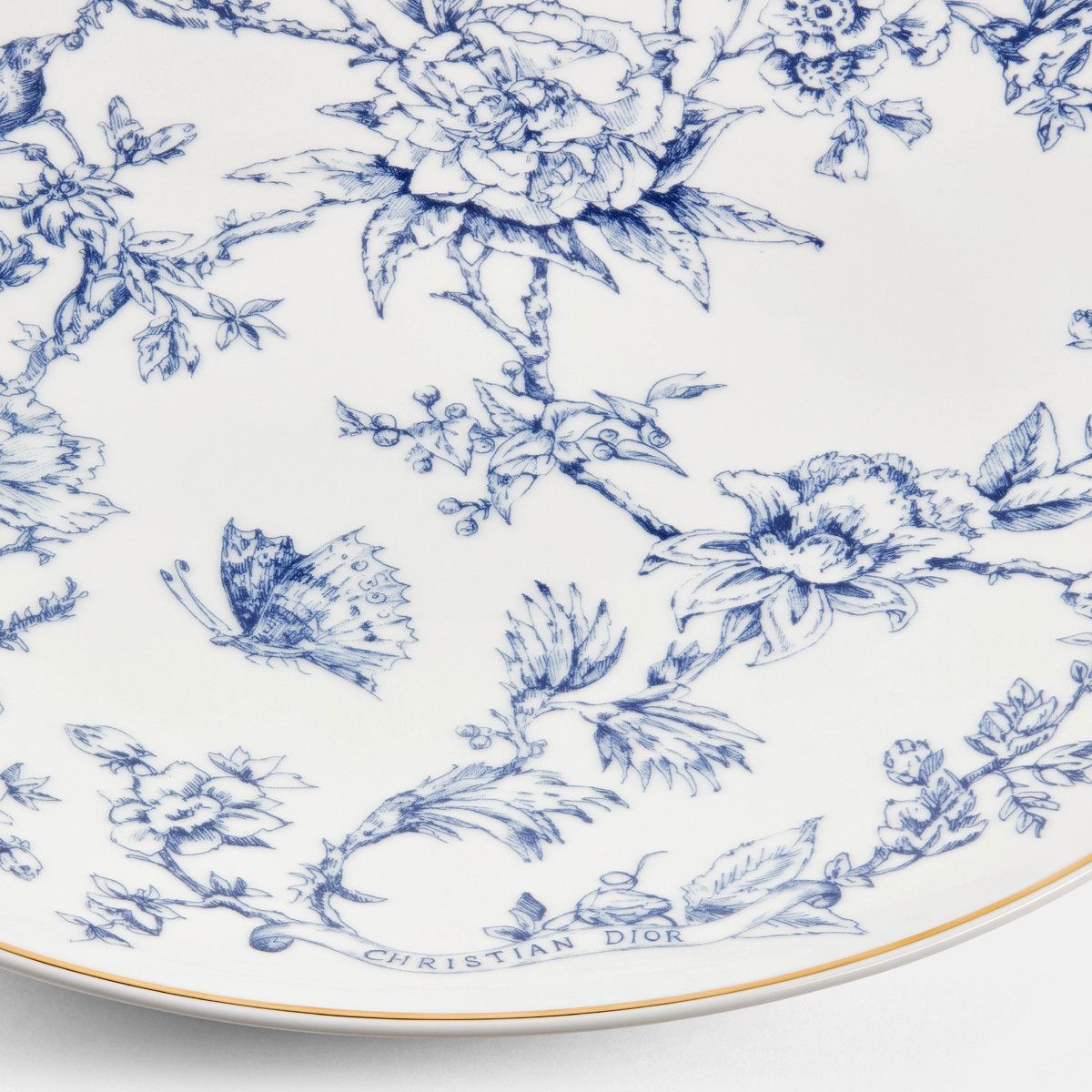 Dior o1bcso1str0624 Size: OS / Dessert Plate in Blue Size ONE SIZE - 3 Thumbnail