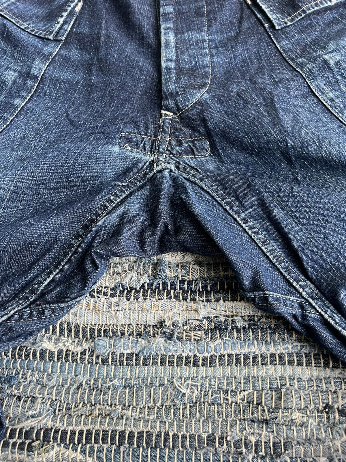 General Research AW10 GR War Field Wear M.C Cargo Mod USN Monkey Pants Denim Size US 31 - 6 Thumbnail