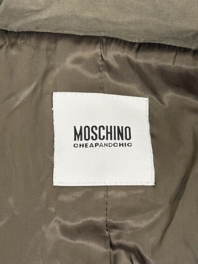 Moschino Moschino Khaki Officer Asymmetrical Zip Military Bomber Jacket Size S / US 4 / IT 40 - 10 Thumbnail