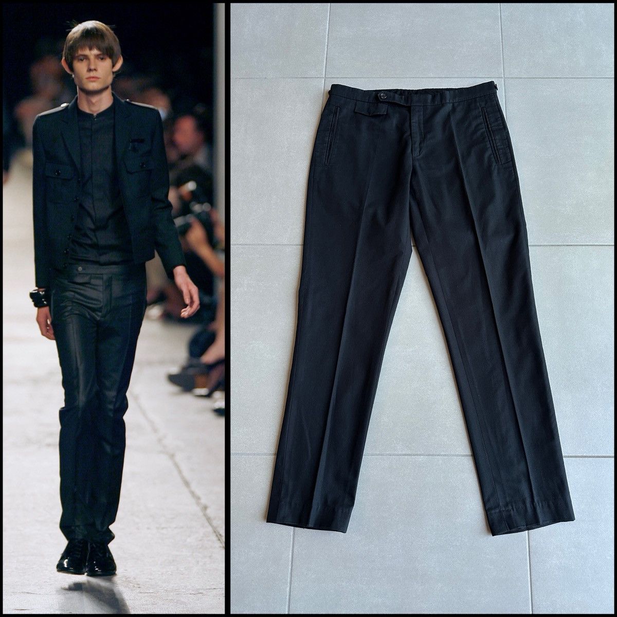 Dior × Hedi Slimane Dior Homme SS02 “boys don't cry” silk/wool