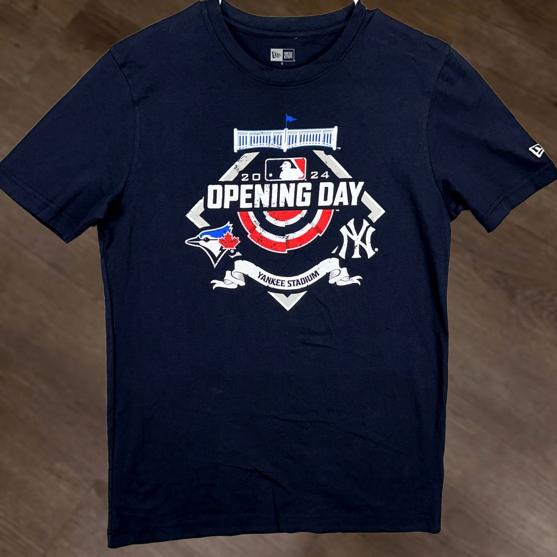 New Era New Era New York Yankees T-Shirt Mens Small Blue Opening Day 2024 Crew Neck Short Sleeve Graphic Print Cotton Baseball Tee Size US S / EU 44-46 / 1 - 1 Thumbnail
