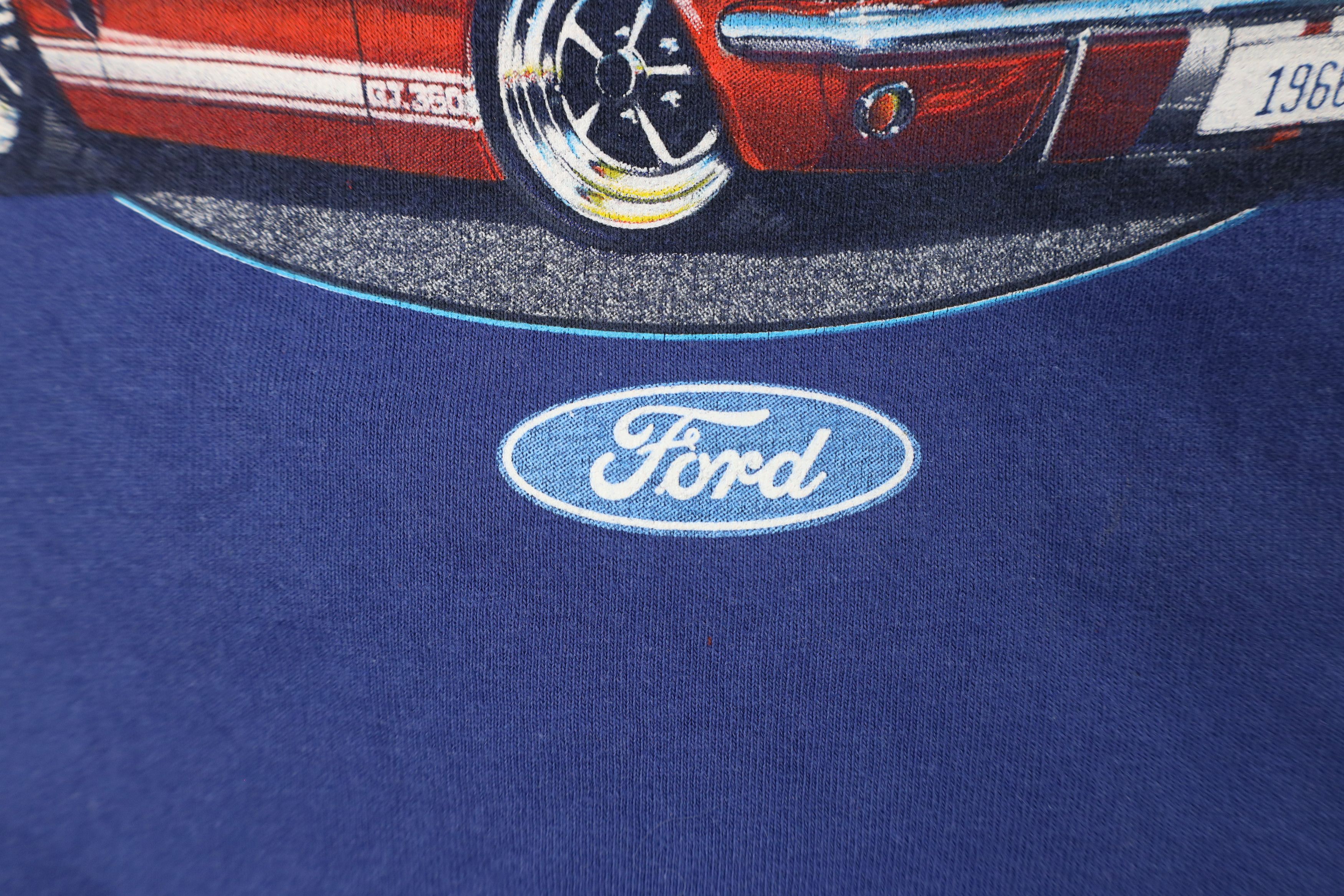 Vintage Vintage 90s Ford Motor Company Muscle Mustang Car T-Shirt Size US XL / EU 56 / 4 - 6 Thumbnail