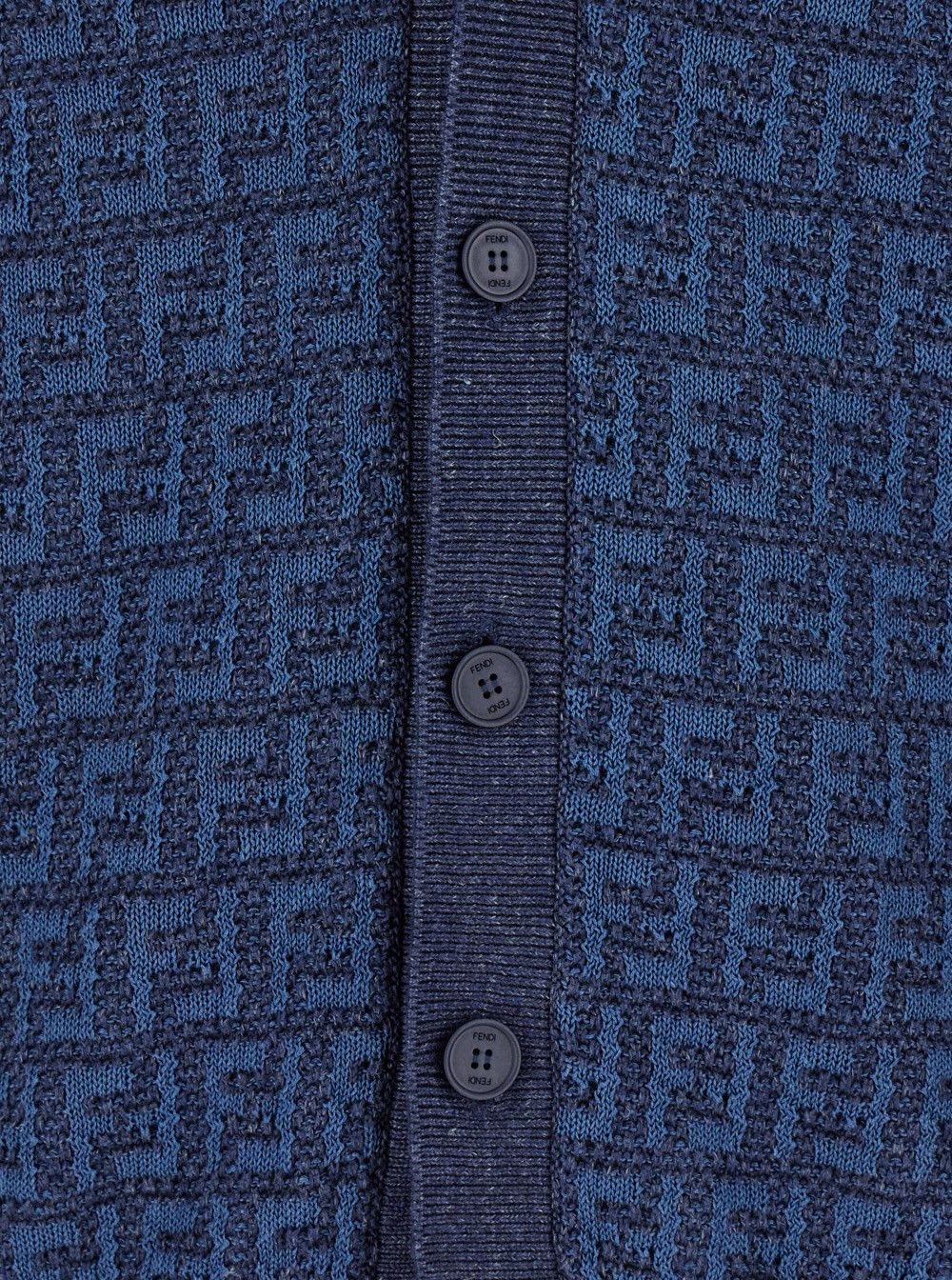 Fendi o1w1db10225 Crochet Cardigan in Blue Size US M / EU 48-50 / 2 - 3 Thumbnail