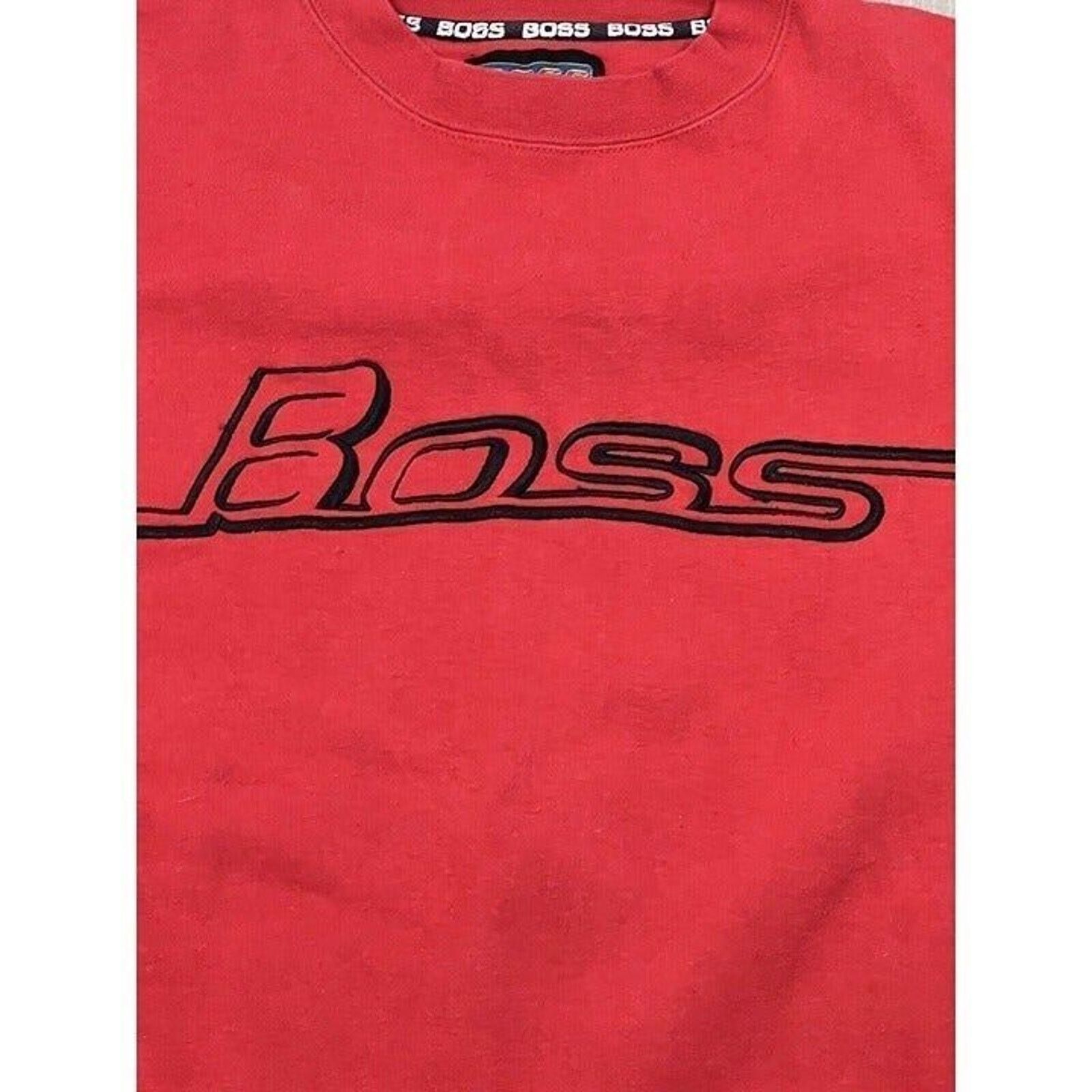 Hugo Boss Vintage Boss IG Design 3D Stitched Spell Out Crewneck XXL Size US XXL / EU 58 / 5 - 2 Thumbnail