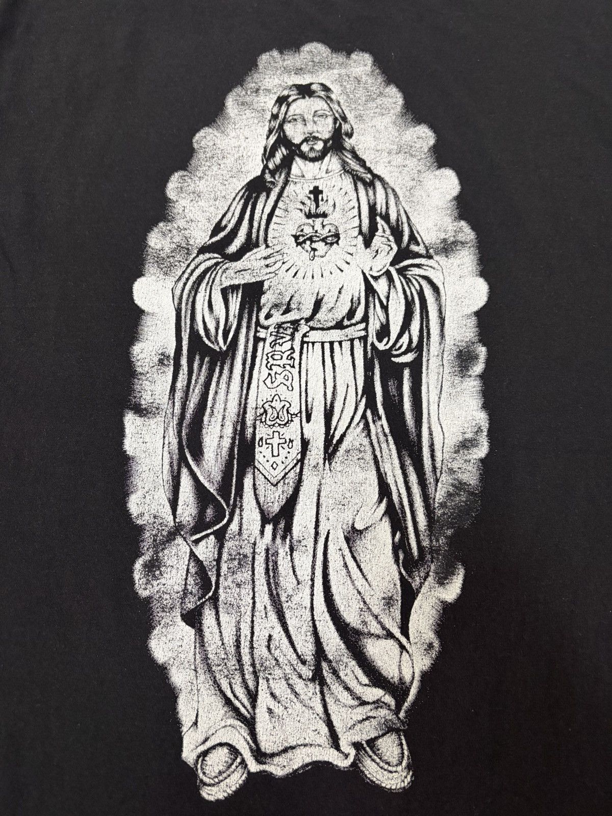 Champion DOPE 🔥 SRVNTZ BIG BACK THE SACRED HEART JESUS GRAPHICAL TEE Size US L / EU 52-54 / 3 - 10 Thumbnail