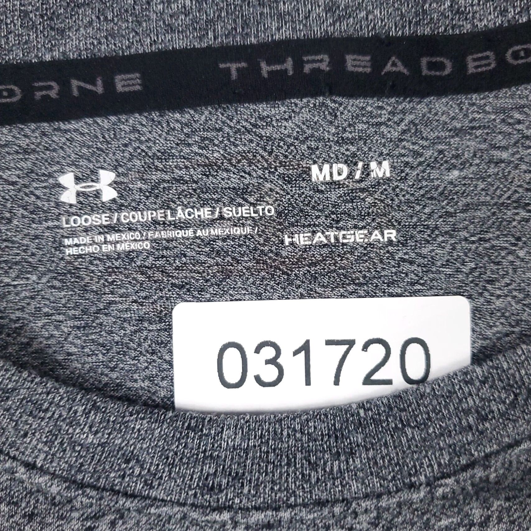 Under Armour Under Armour T-Shirt Mens Medium Gray Active Short Sleeve V-Neck Gym Sports Size US M / EU 48-50 / 2 - 7 Thumbnail