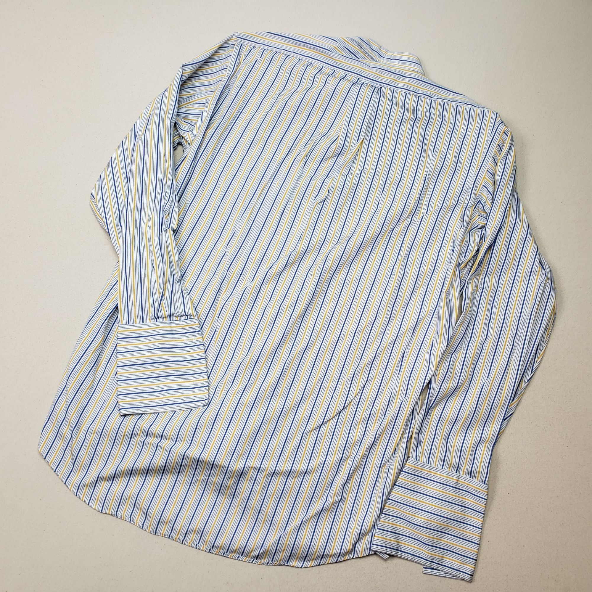 Faconnable Faconnable Men's Long Sleeve Button Up Stripe Shirt Sz XL Size US XL / EU 56 / 4 - 3 Thumbnail