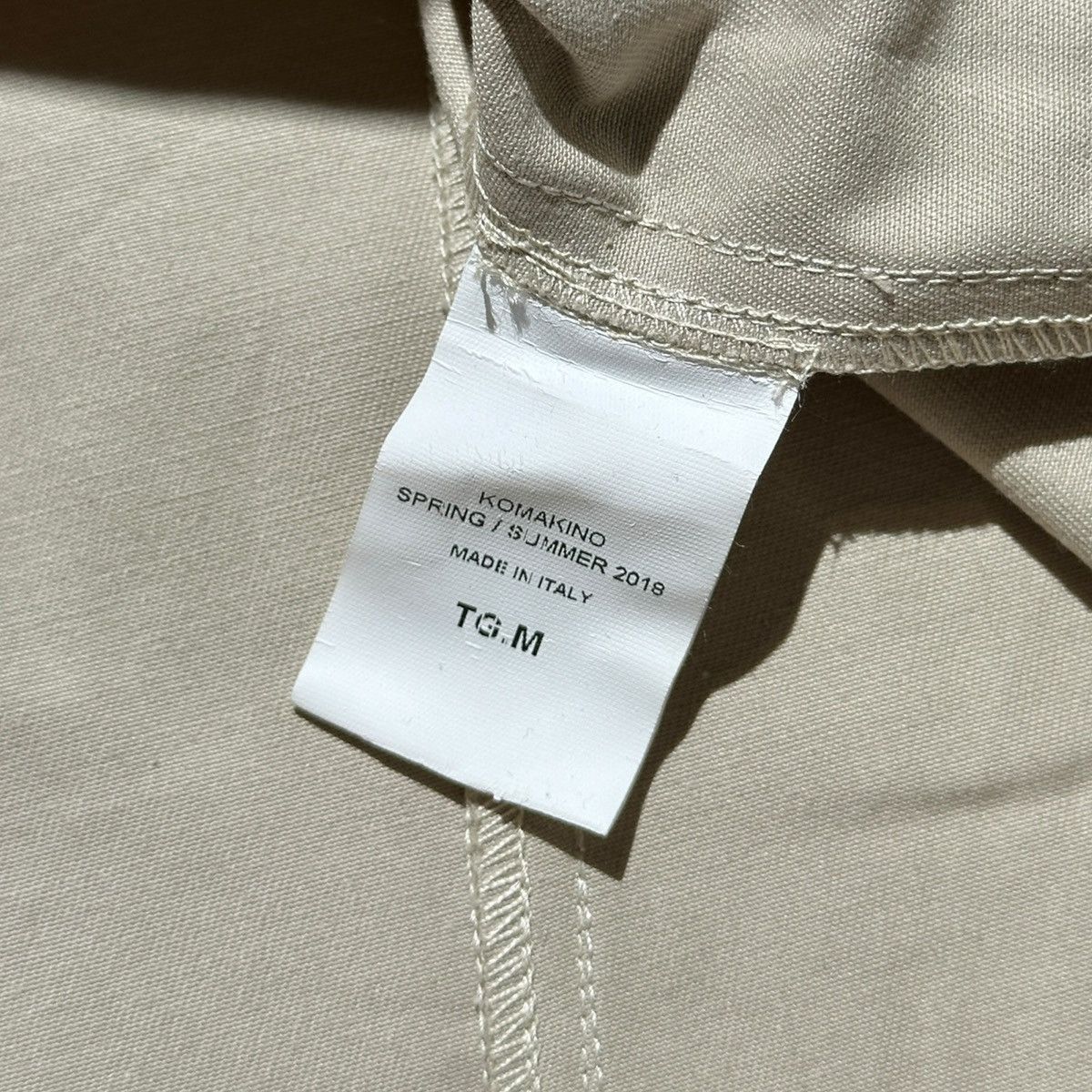 KOMAKINO Exposed stitch trucker jacket Size US M / EU 48-50 / 2 - 4 Thumbnail