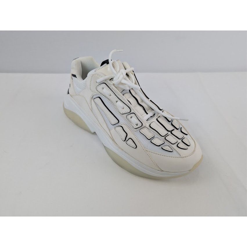 Amiri o1rshd1 Bone Runner Sneakers in White / Black Painted Edge Size US 14 / EU 47 - 3 Thumbnail