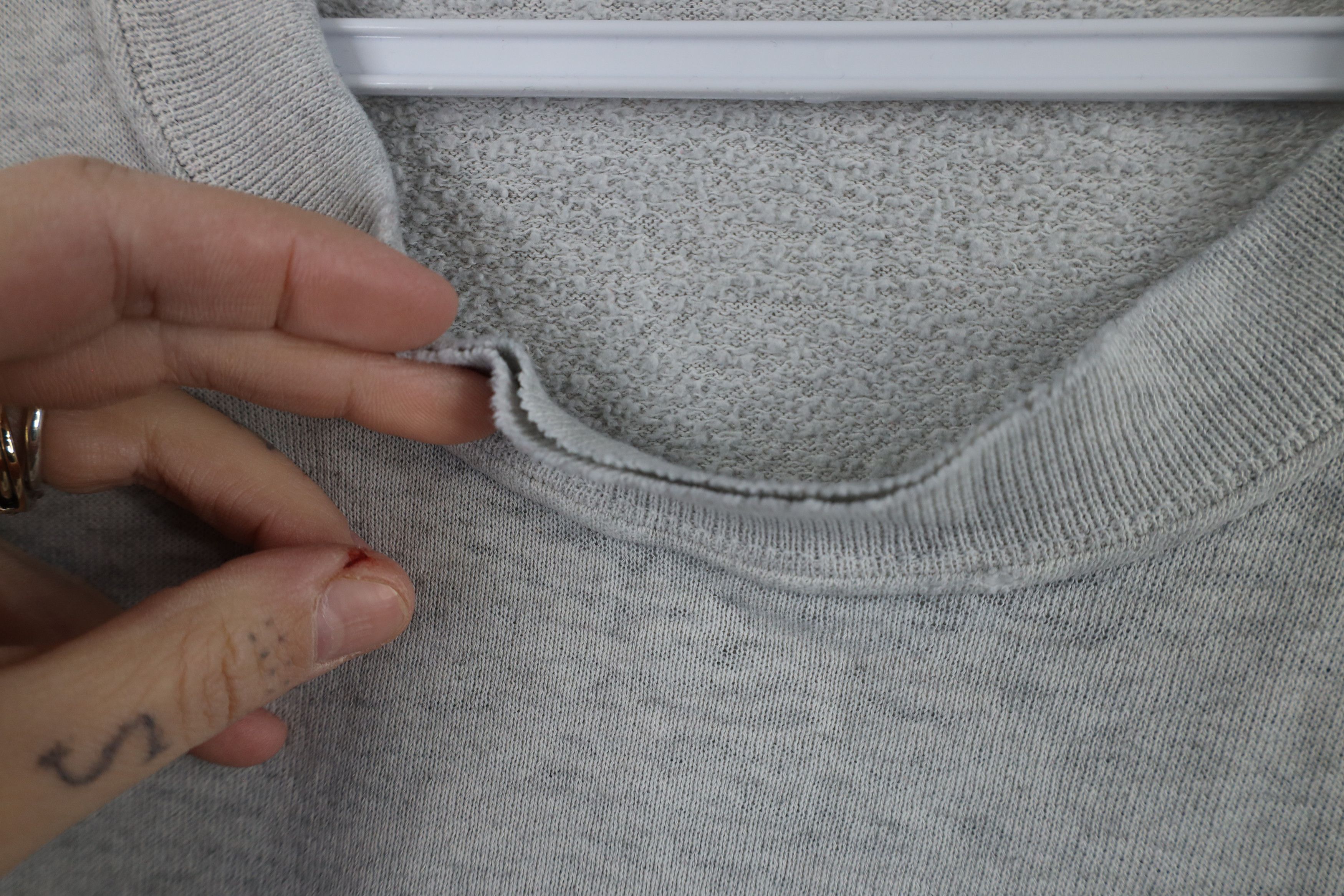 Vintage Vintage 90s Thin Ohio State University Sweatshirt Gray USA Size US XXL / EU 58 / 5 - 5 Thumbnail