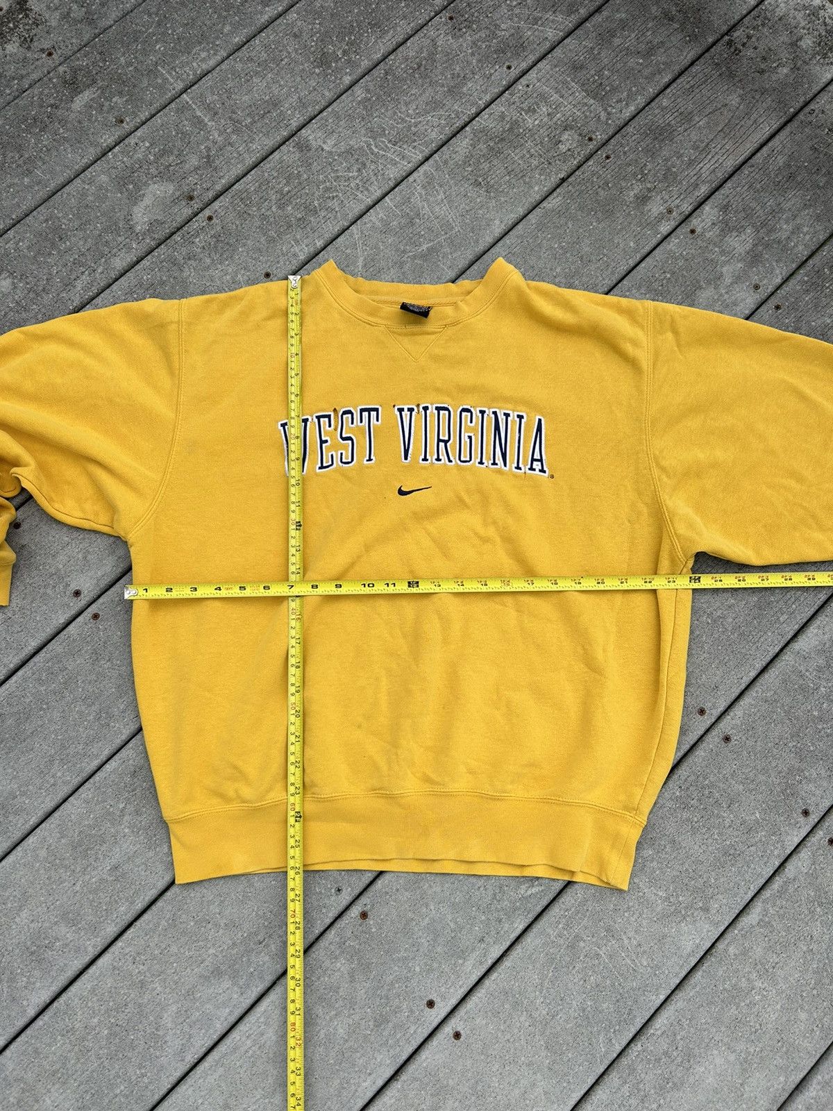 Nike × Vintage Y2K Nike Center Swoosh WVU sweatshirt Size US M / EU 48-50 / 2 - 3 Thumbnail