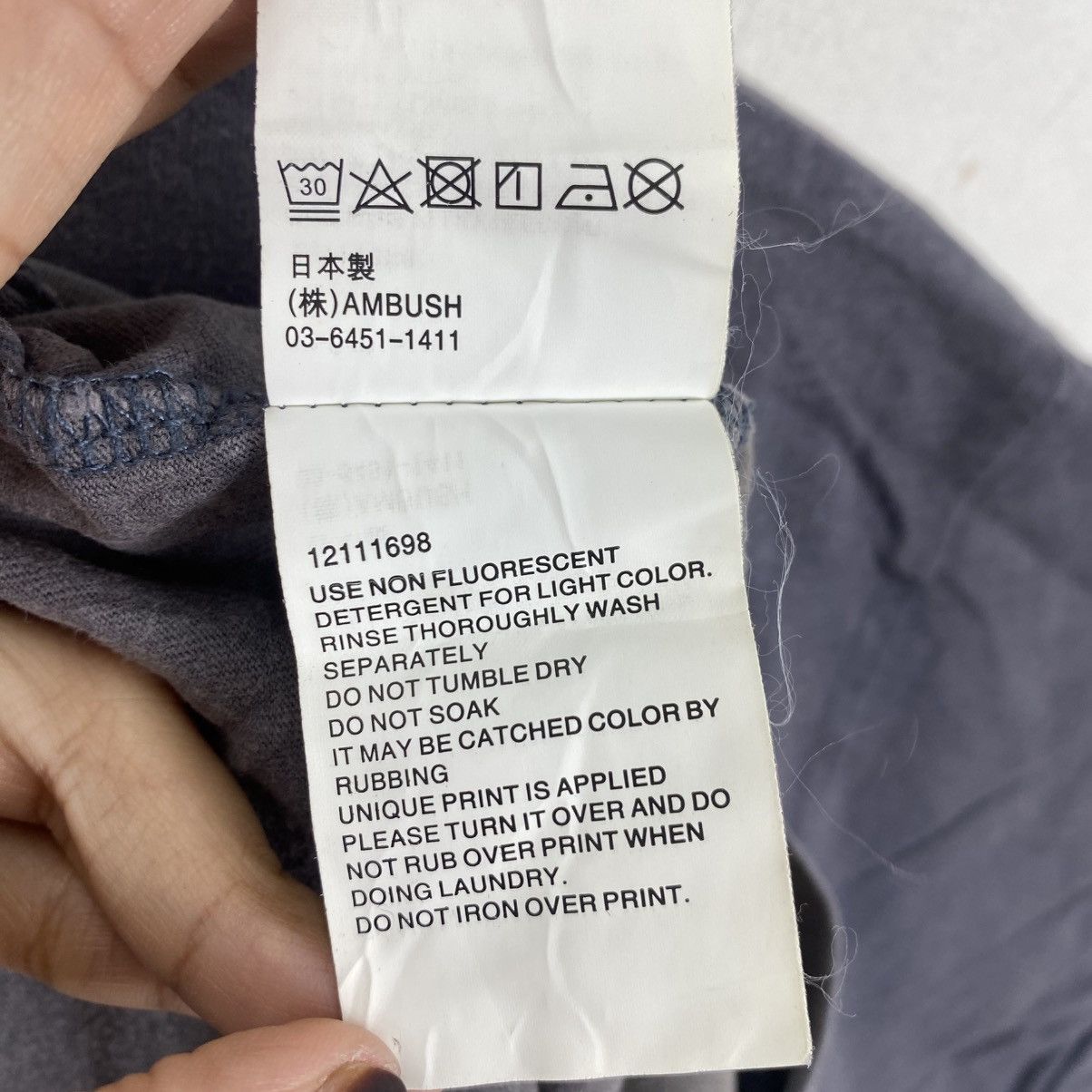 Ambush Design AMBUSH Tokyo Limited Edition XL Logo Shirt Gray S Size US S / EU 44-46 / 1 - 7 Thumbnail