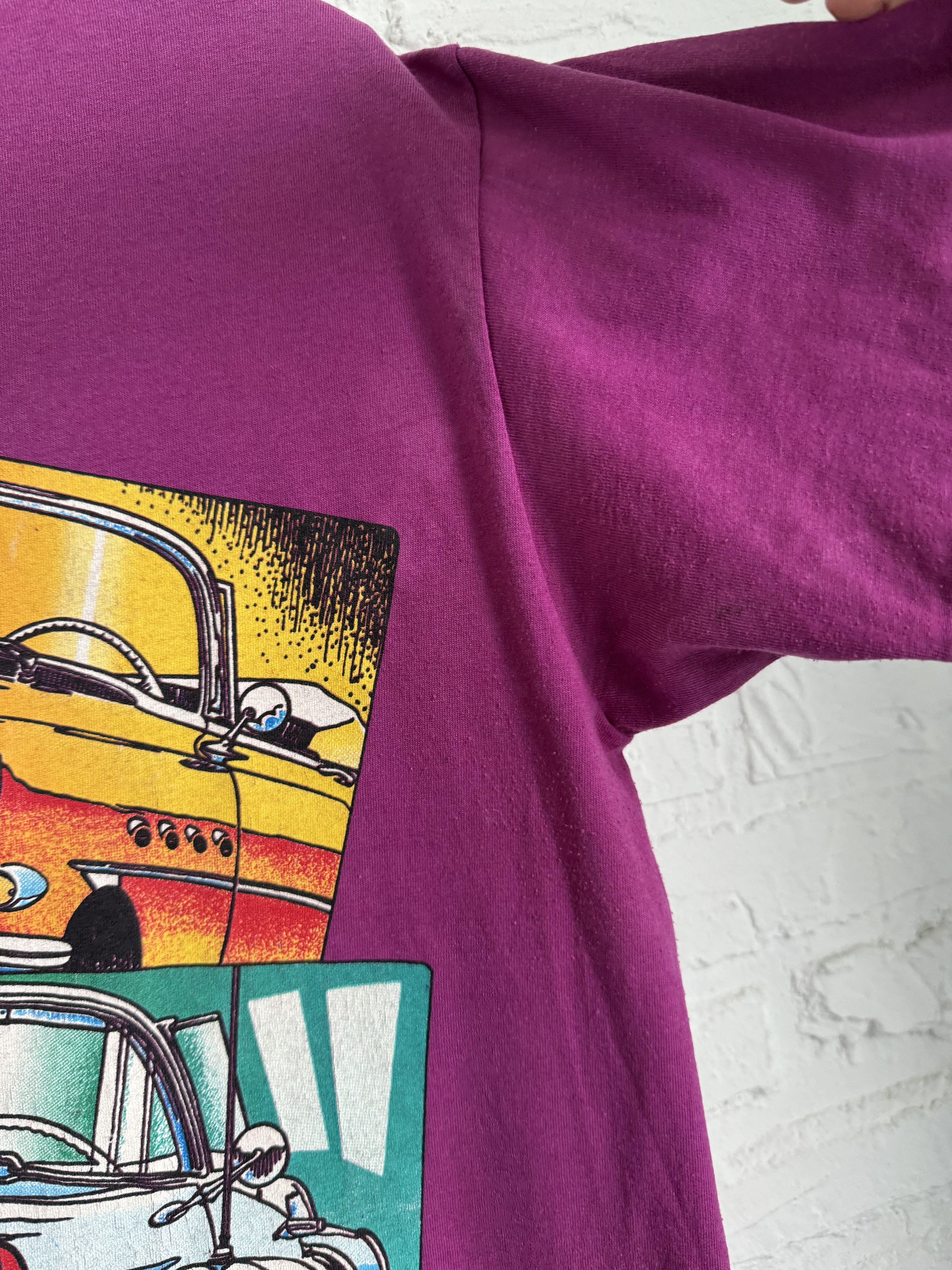 Vintage Vintage 90s Chrome Cruisers racing cars 50’s t-shirt Size US L / EU 52-54 / 3 - 4 Thumbnail