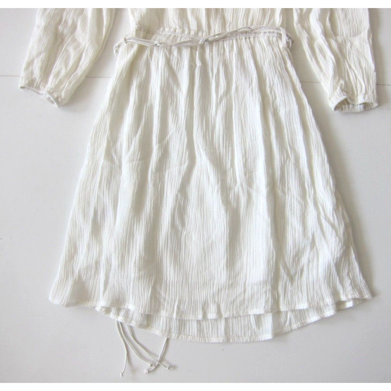 Vintage Purple Snow 100% Rayon Ivory Lace Long Sleeve Sheath Tunic Dress S Size S / US 4 / IT 40 - 7 Thumbnail