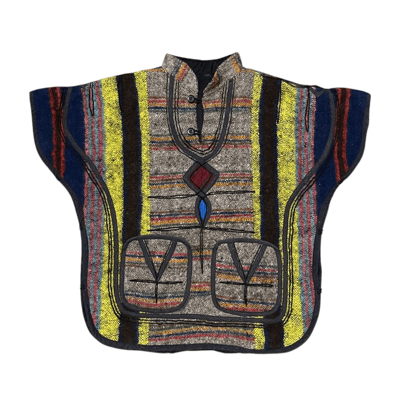 Japanese Brand Vintage Japanese Brand 100% Wool Short Sleeve Size US M / EU 48-50 / 2 - 1 Thumbnail