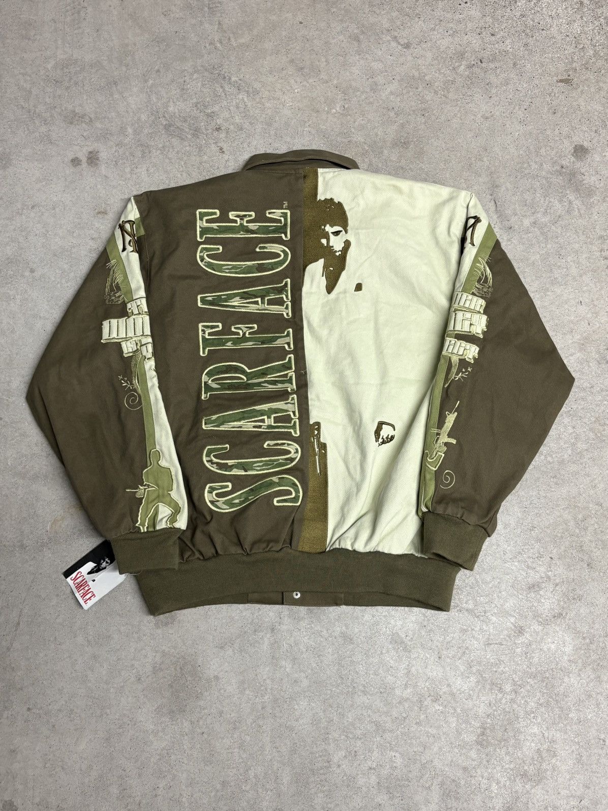 Jeff Hamilton 90s Jeff Hamilton Camo Scarface NASCAR Jacket Size US XL / EU 56 / 4 - 5 Thumbnail