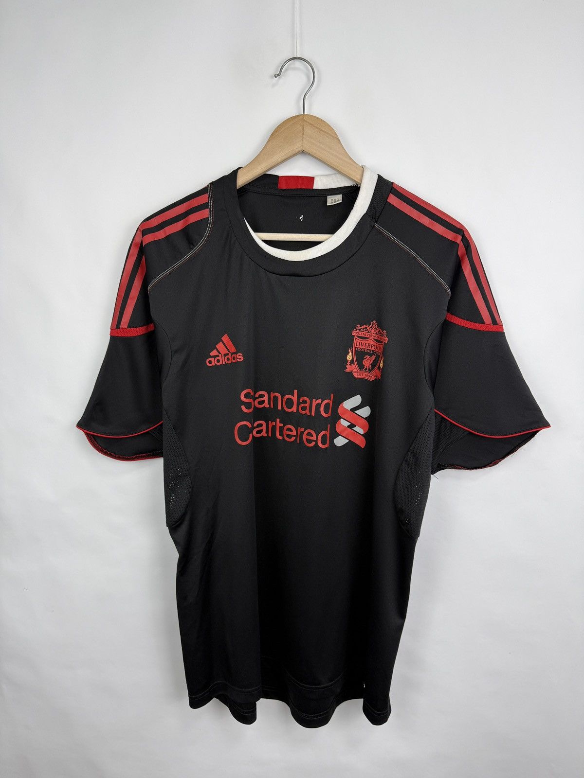 Adidas 🏴󠁧󠁢󠁥󠁮󠁧󠁿 2010 Adidas Liverpool FC Away Soccer Jersey Rare Retro Y2K Size US M / EU 48-50 / 2 - 2 Thumbnail