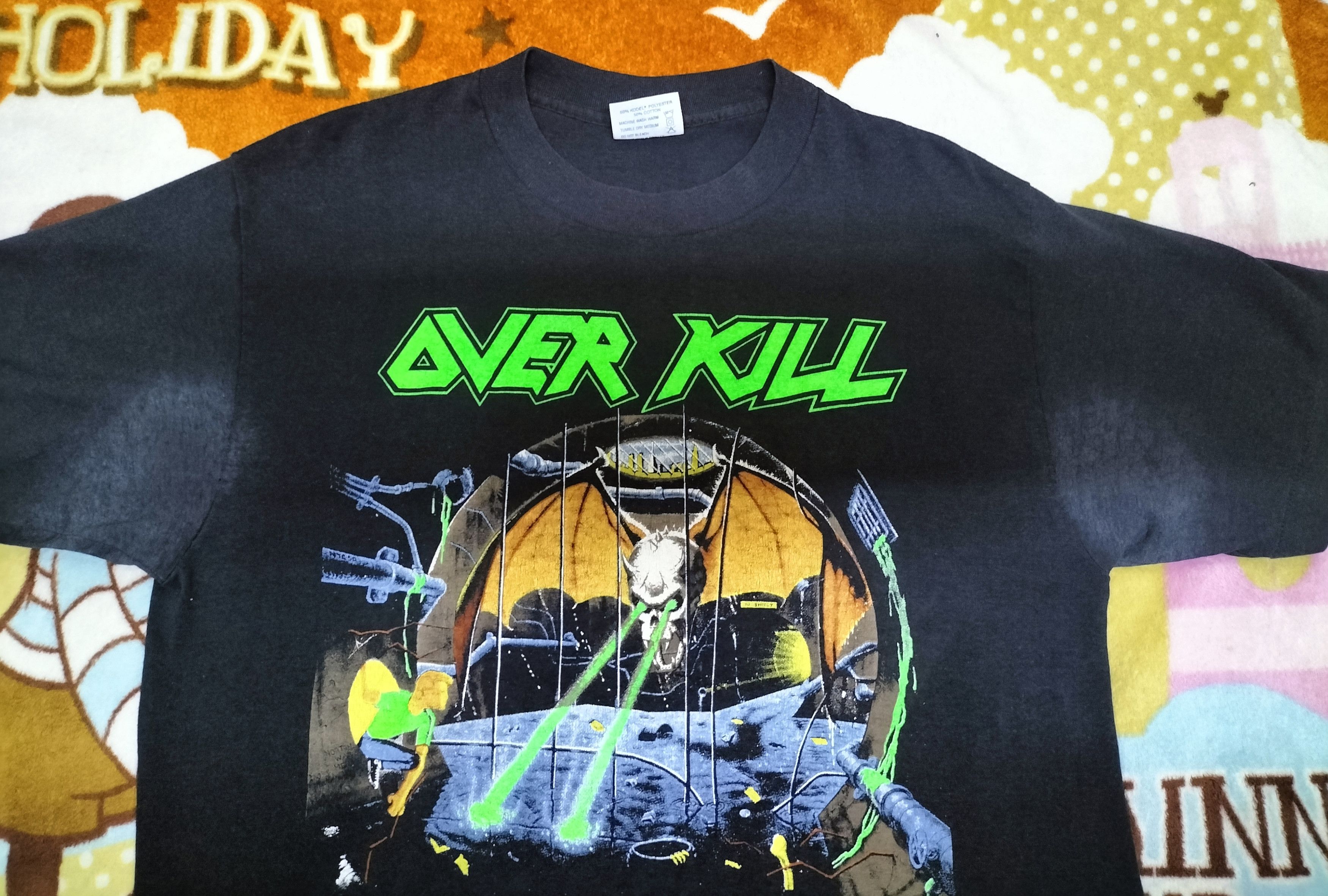 Band Tees Vintage Overkill under the influence tour 1988 Size US M / EU 48-50 / 2 - 7 Thumbnail