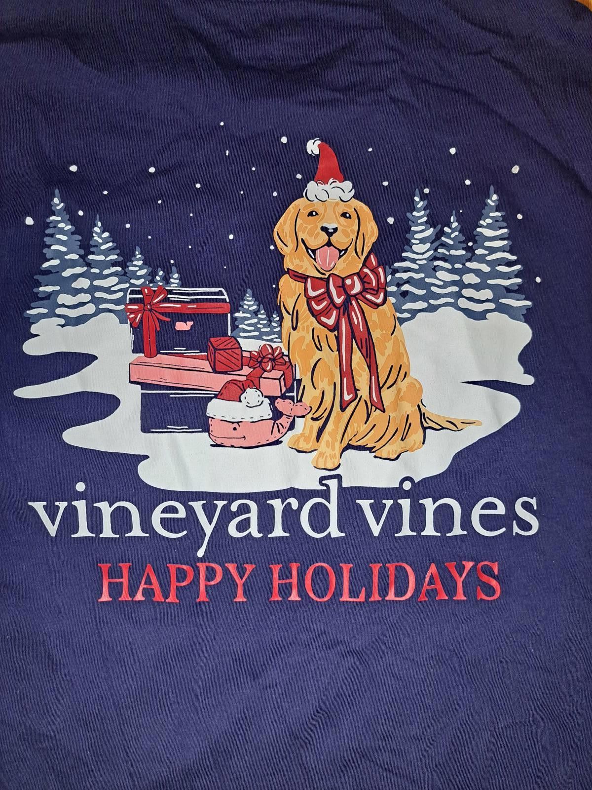 Vineyard Vines Vineyard Vines Long Sleeve Shirt Mens Small Blue Christmas Size US S / EU 44-46 / 1 - 6 Thumbnail